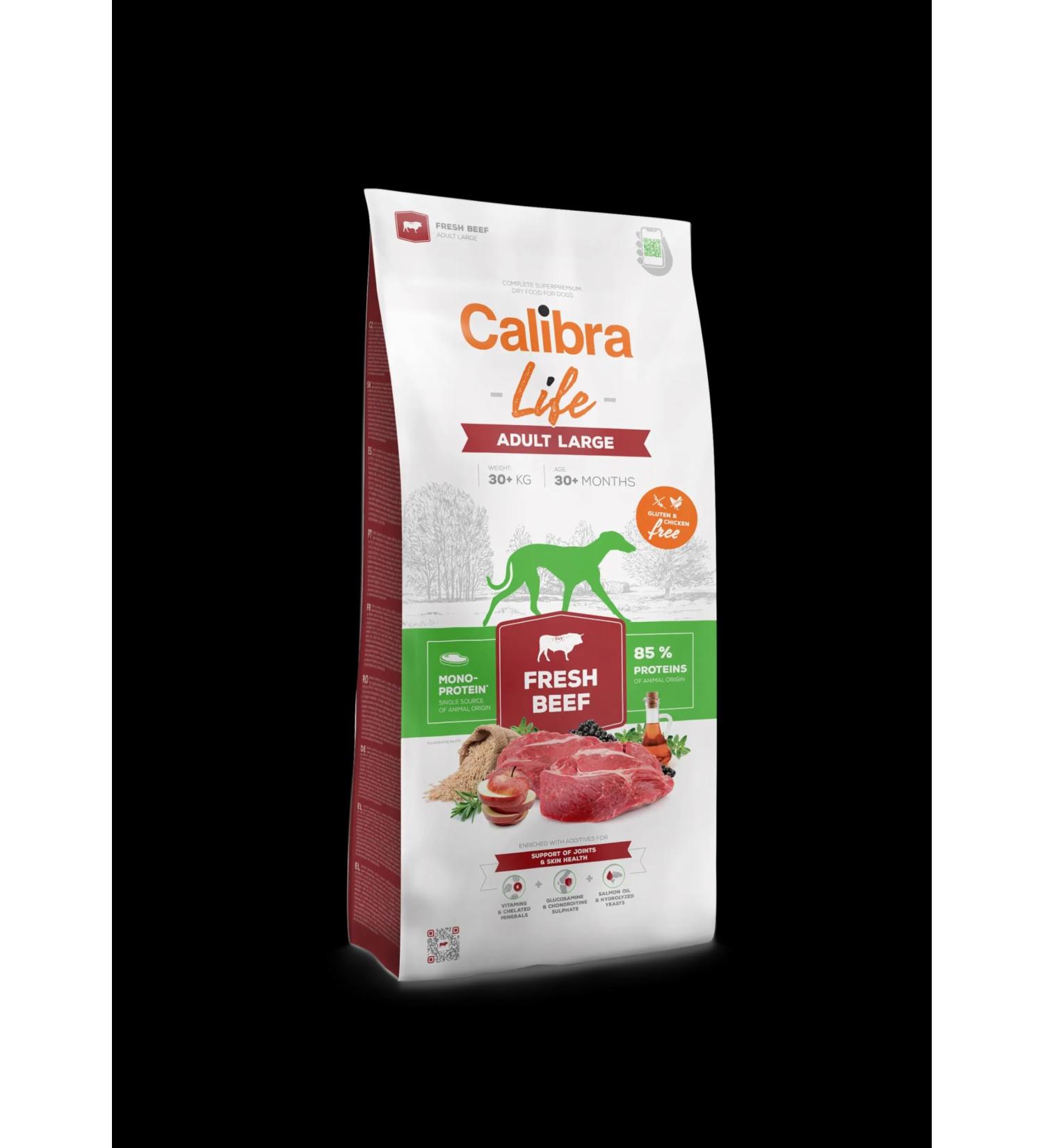 CALIBRA Dog Life Adult Large Fresh Beef 2.5 kg