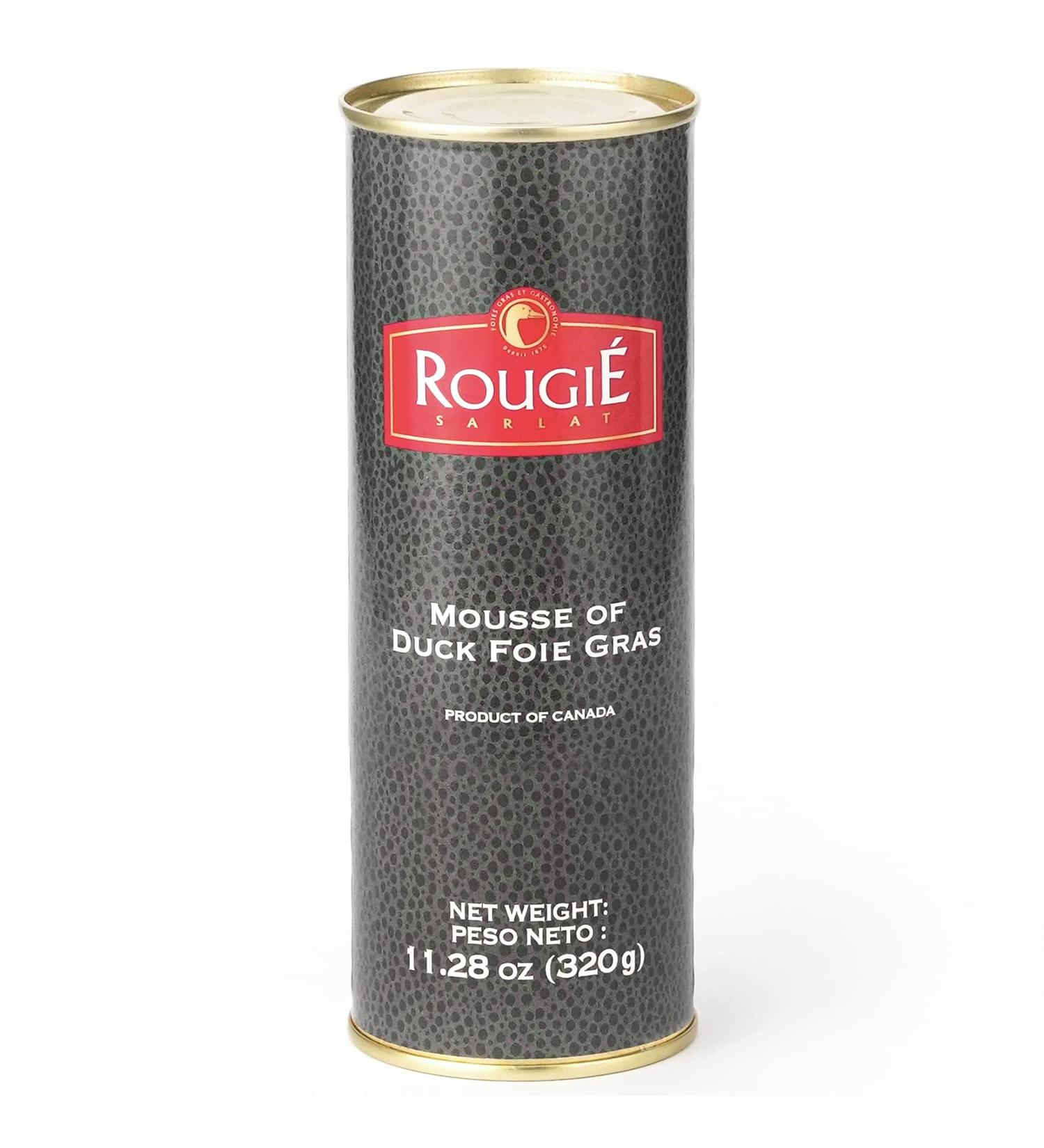 Rougie France (Round Tin) Mousse Of Fully-cooked Liver Foie Gras, 11.2000-Ounce Cans 11.28 Ounce (Pack of 1)