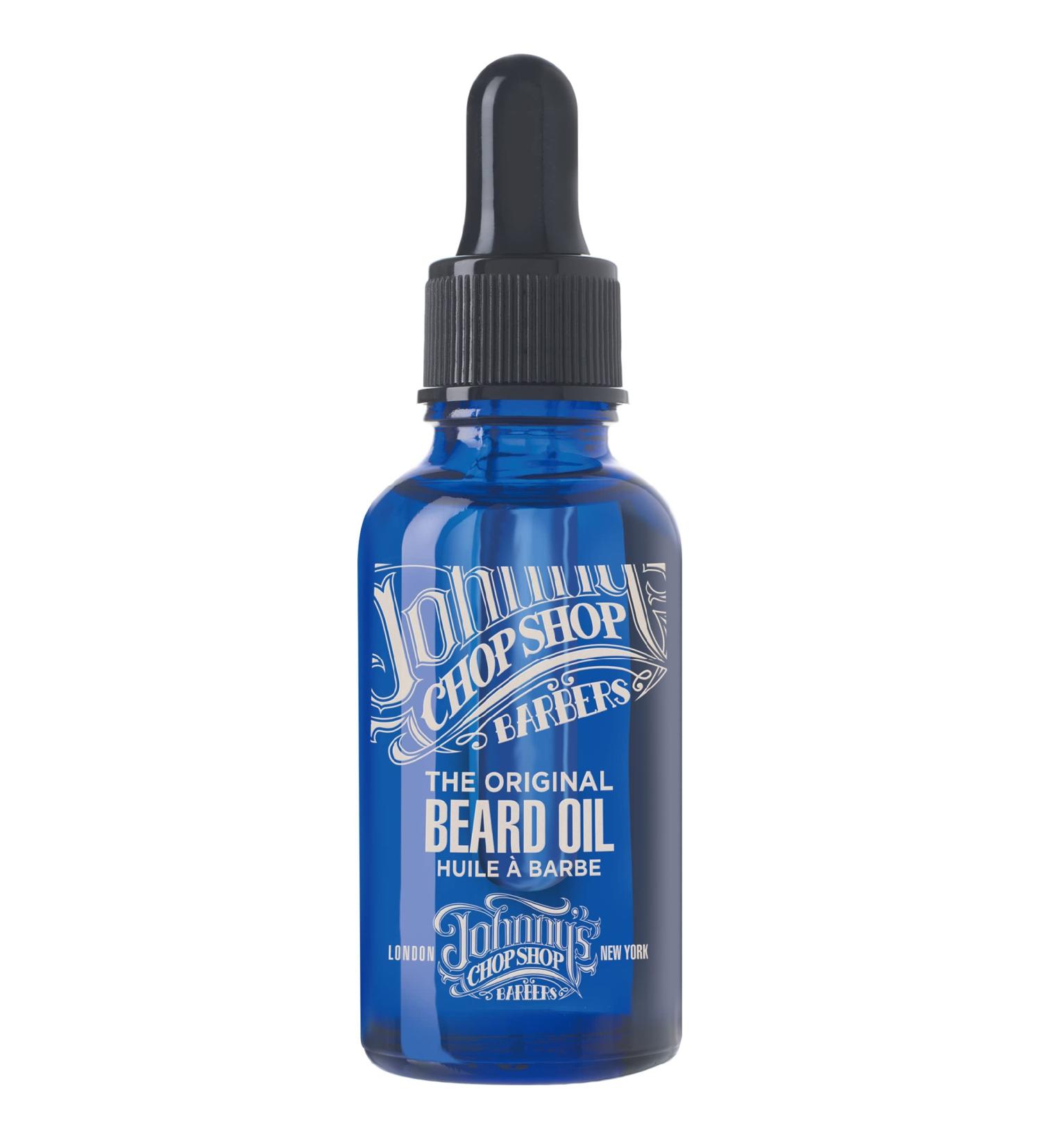 Johnny's Chop Shop Beard Oil - Lightly Scented with Almond Oil (30ml) - Buy Online on GoSupps.com