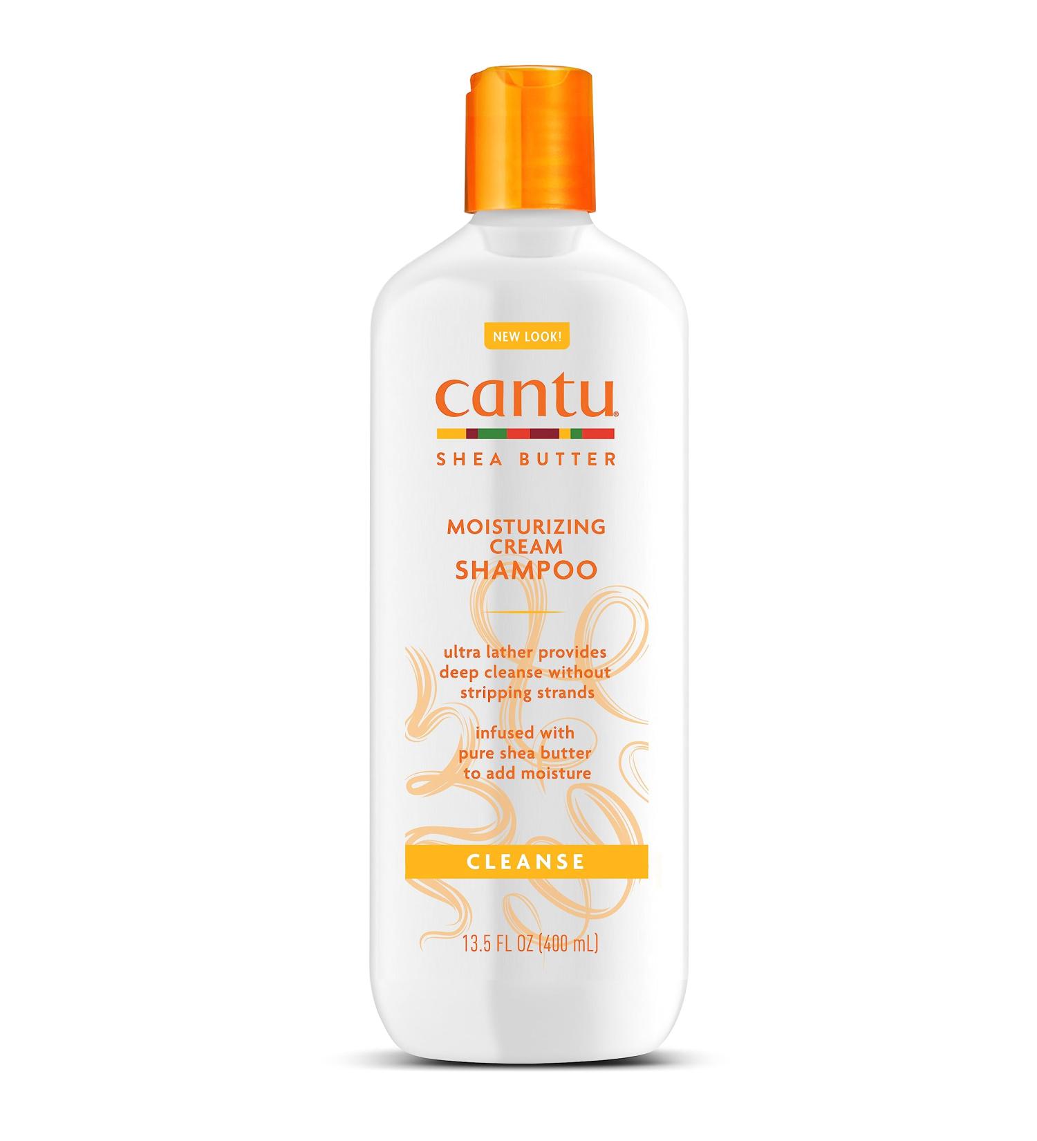 Cantu Moisturizing Cream Shampoo with Shea Butter - 13.5 fl oz | Best for Dry Hair | Nourishing & Hydrating | International Shipping Available - Buy Online on GoSupps.com