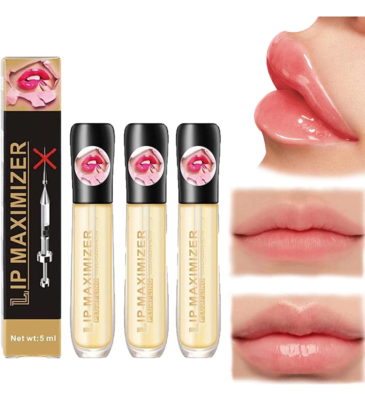 Vitamin E Lip Plumping Serum Lip Plumper Lip Gloss Lip Maximizer Hyaluronic Lip Plumper Lip Plumping Serum Instant Lip Filler Natural Lip Plumper (3pcs) - Buy Online on GoSupps.com