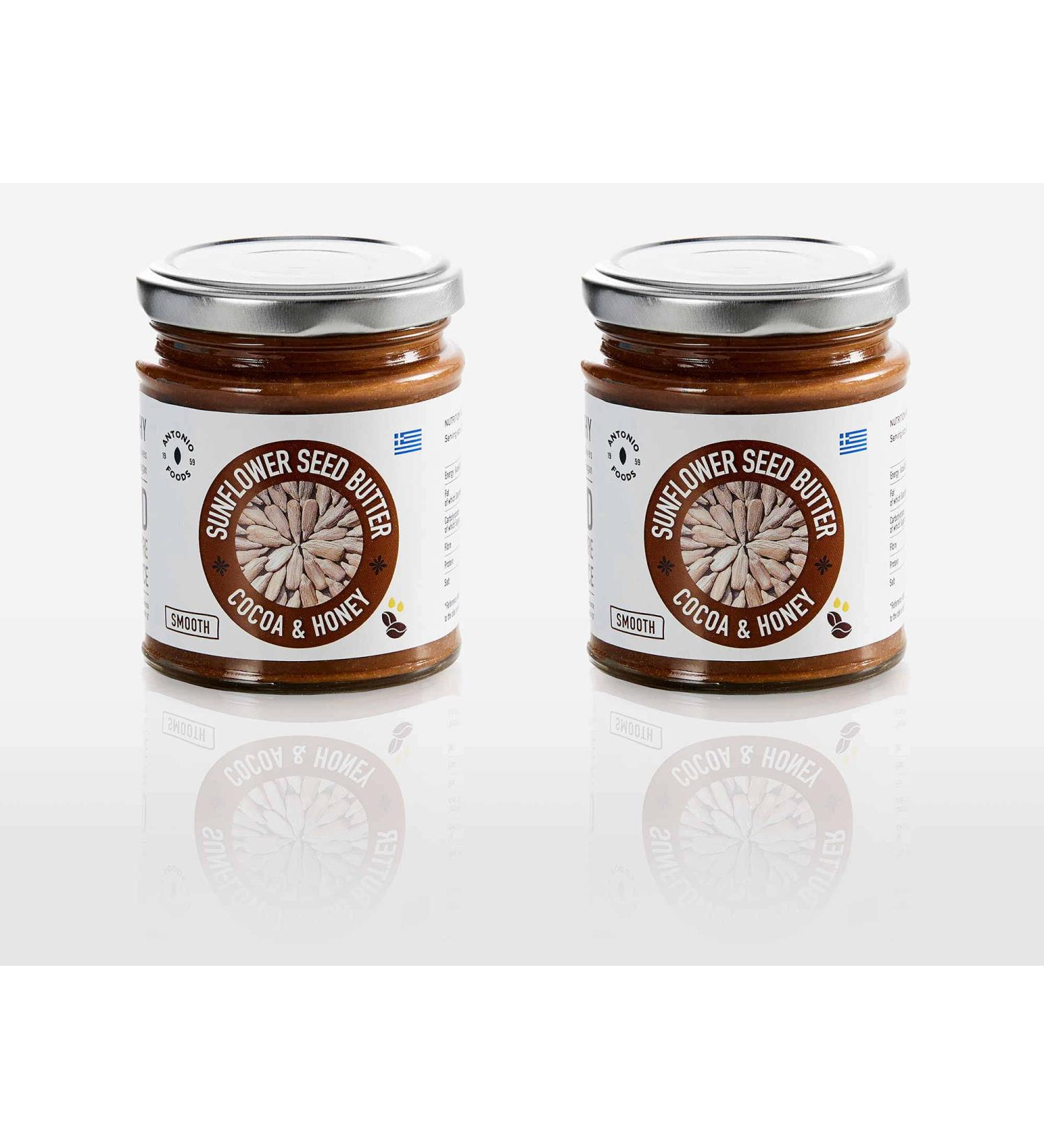 Premium Roasted Greek Sunflower Core with Cocoa & Honey High Protein High Fiber No Preservatives | 2x200g - Buy Online on GoSupps.com