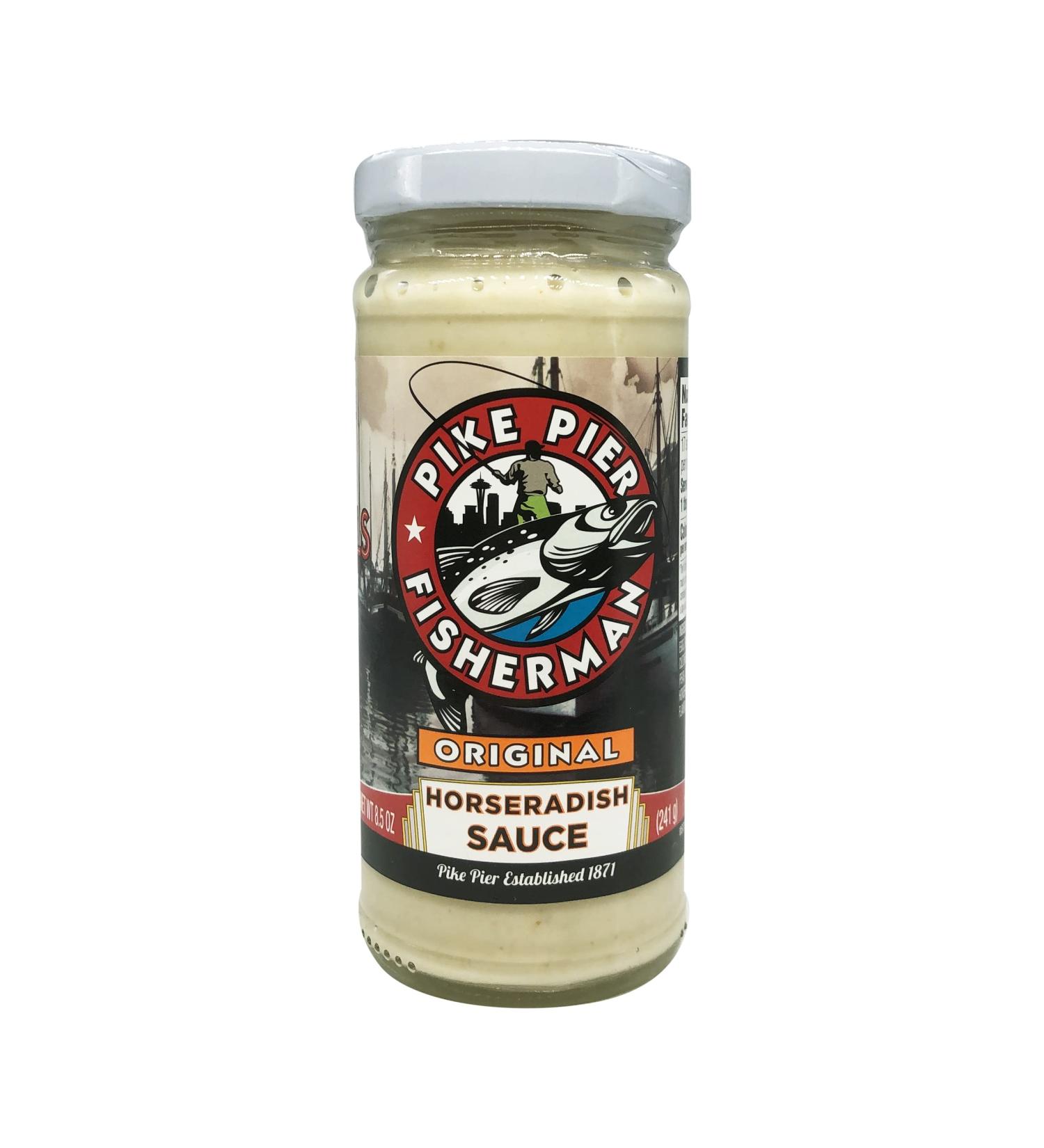 Pike Pier Fisherman Original Horseradish Sauce - Bold and Tangy Seafood Condiment - Buy Online on GoSupps.com