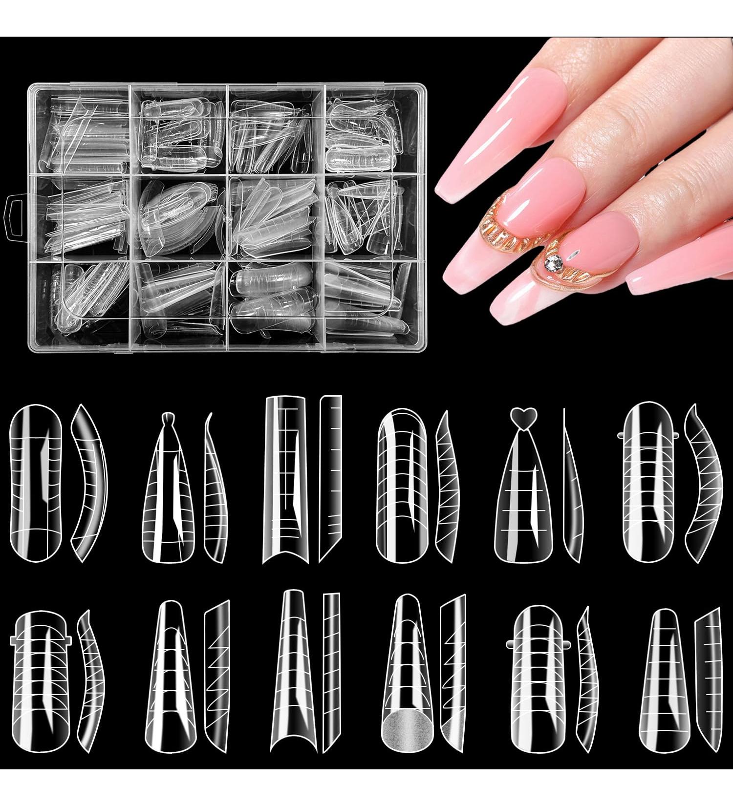 Zifuton 288-Piece Nail Shape Dual Forms Set | 12 Styles for Gel Nail Extension & DIY Manicure | Perfect for Salons & Nail Art - Buy Online on GoSupps.com