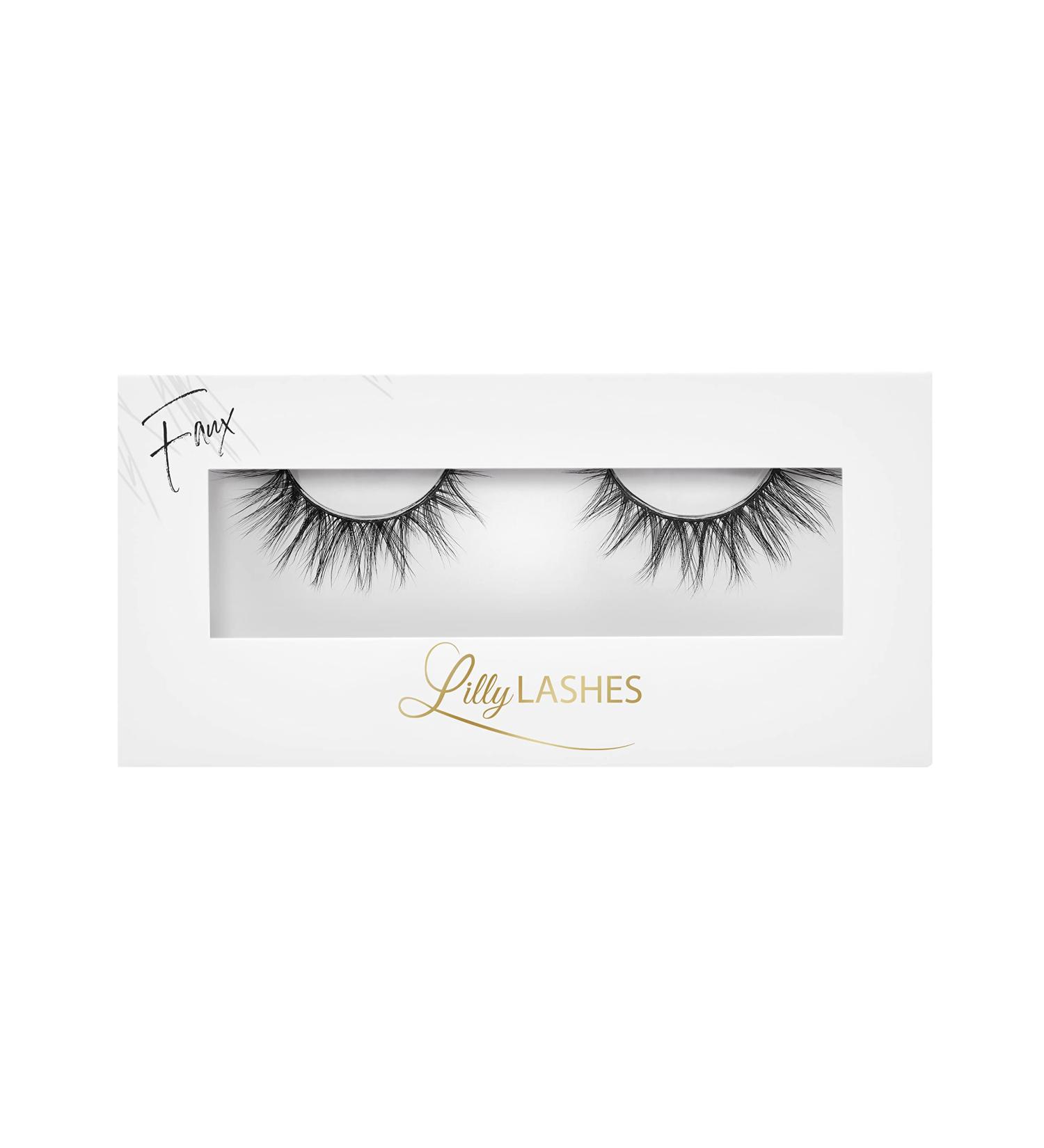 Lilly Lashes Luxe Lite Faux Mink - Natural-Looking 13mm Vegan False Eyelashes | Reusable Up to 15 Wears - Buy Online on GoSupps.com