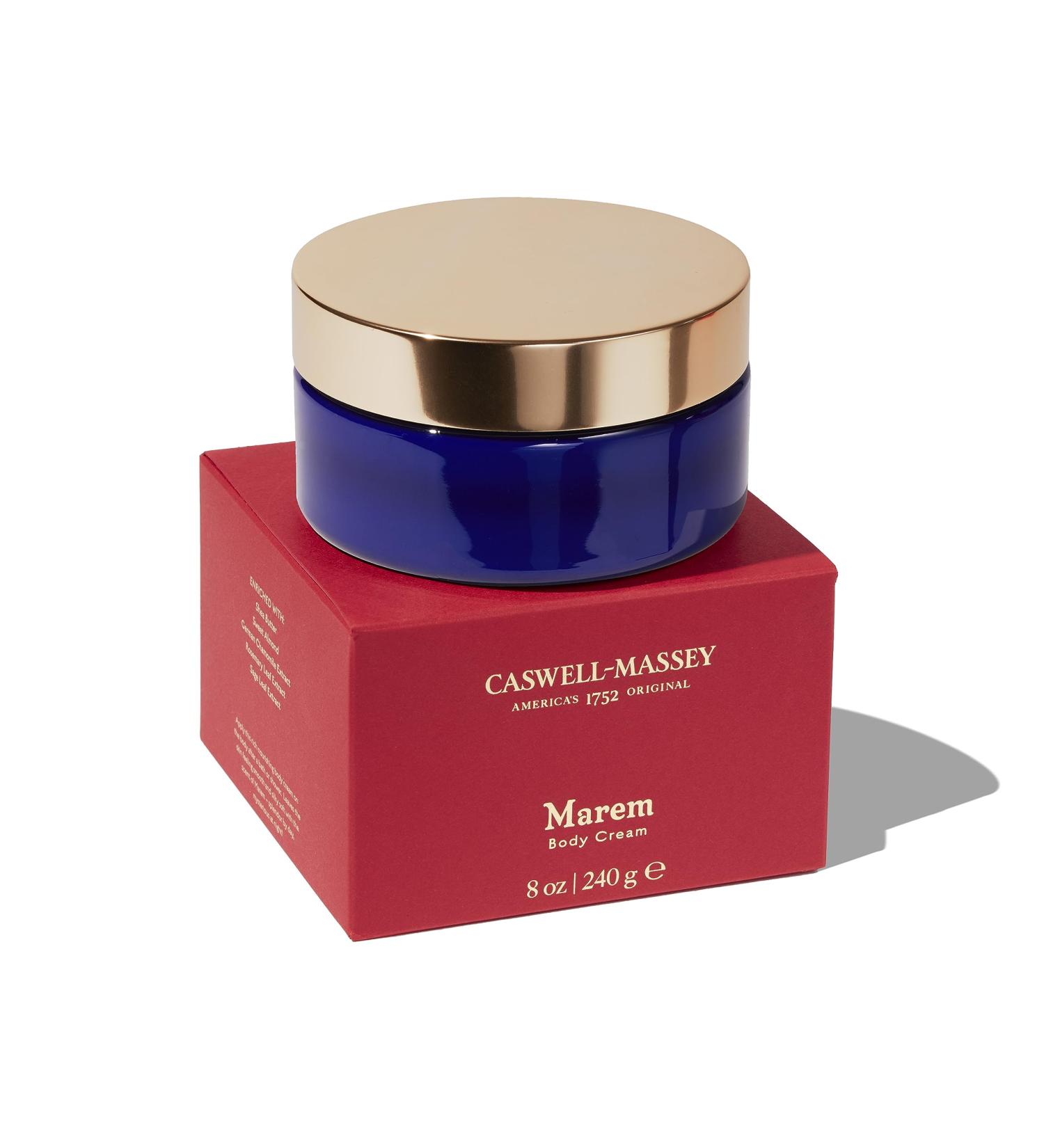 Caswell-Massey Marem Body Cream - Luxurious Scented Lotion for Women | Natural Moisturizer 8 Fl Oz | Soothing & Velvety-Smooth Formula - Buy Online on GoSupps.com