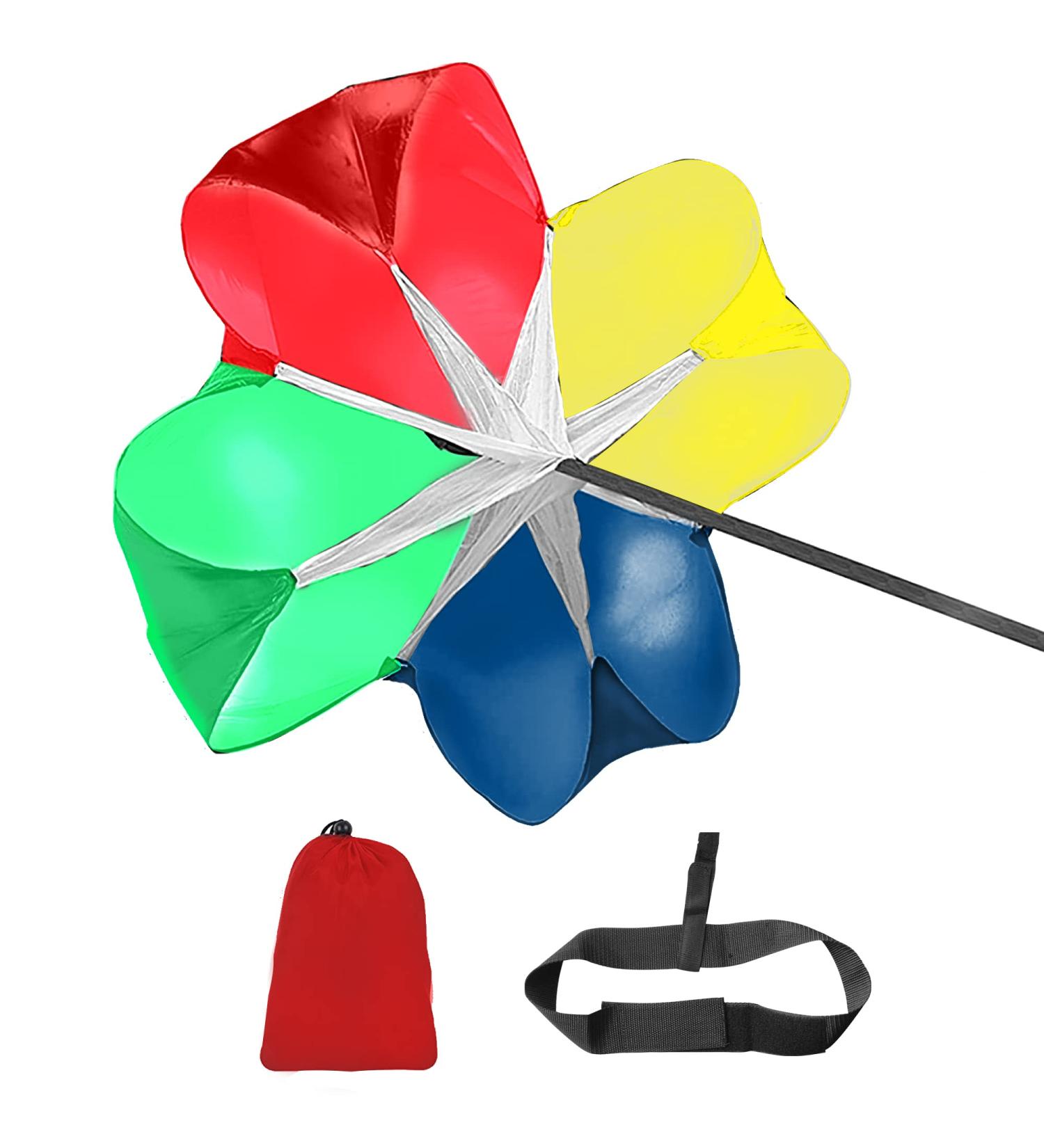 HREFEU Children Speed Training Resistance Parachute with Storage Bag - Outdoor Kids Parachute for Physical Training & Running Chute - Enhance Communication & Outdoor Sports Play - Buy Online on GoSupps.com