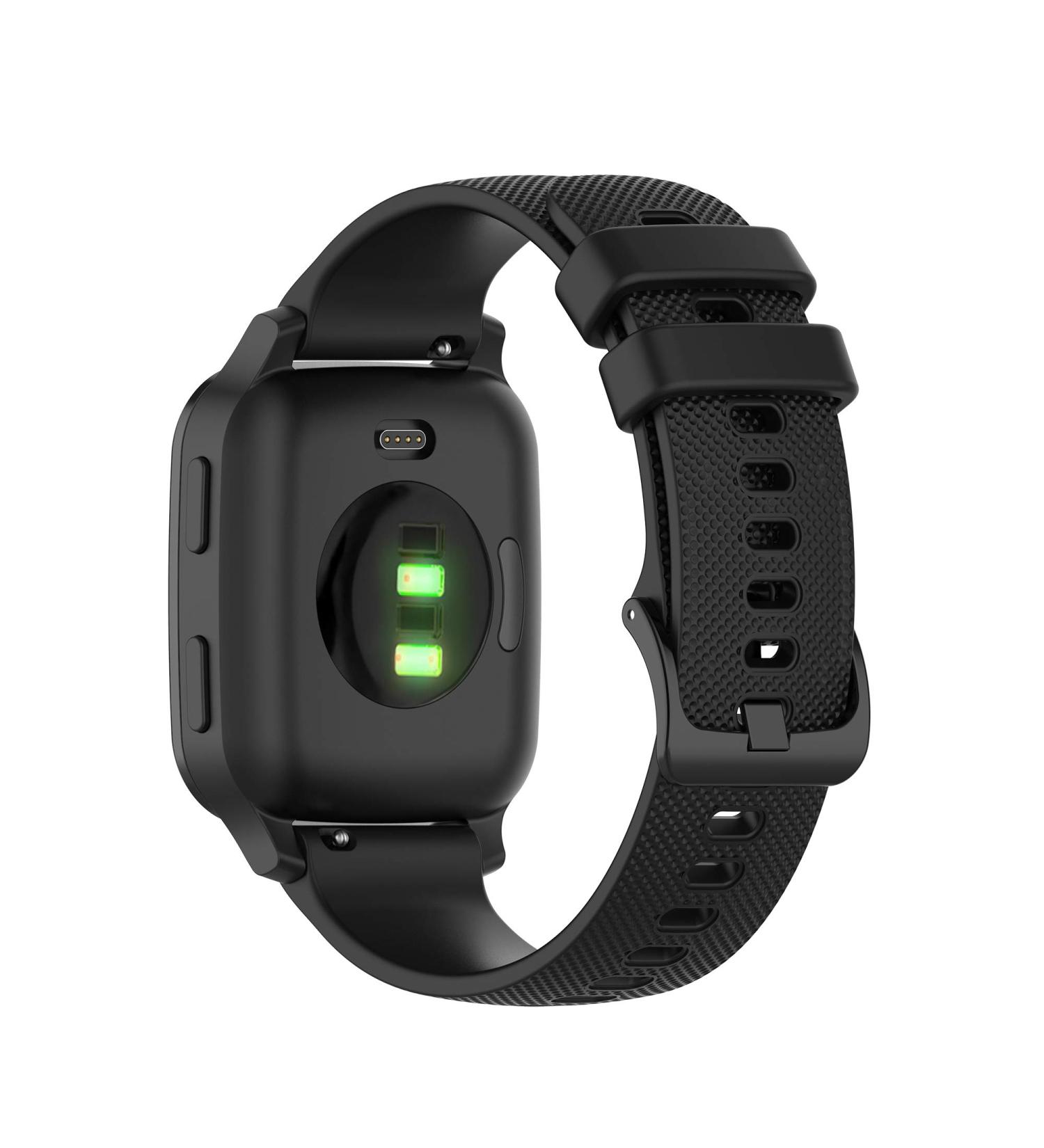 20MM Silicone Quick Release Bands for Garmin Venu Sq/Venu Sq Music - Black - Buy Online on GoSupps.com