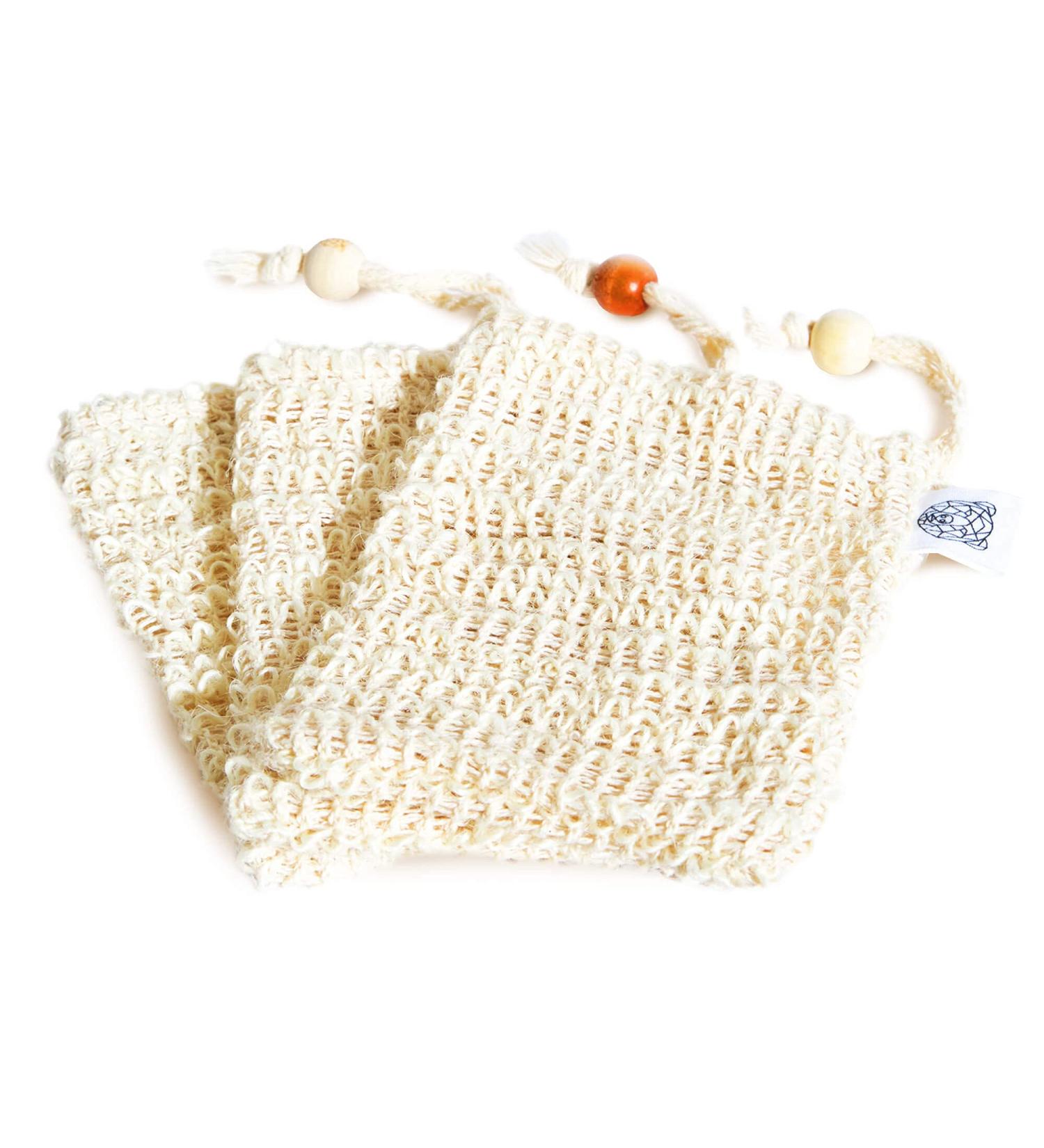 WLDOHO Razor Soap Bag - Sustainable Sisal Shaving Accessory for Zero Waste & Vegan Shaving | 3 Pack for Men & Women - Plastic-Free Option - Buy Online on GoSupps.com