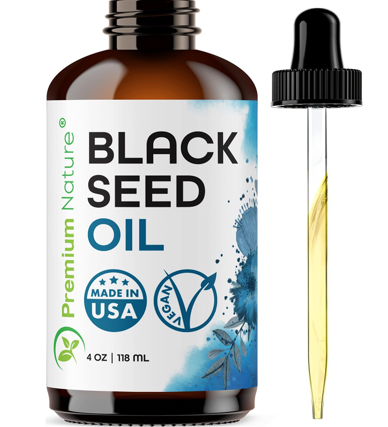 Black Seed Oil for Hair Growth and Care - Cold Pressed Virgin Nigella Sativa Oil for Skin and Hair - Buy Online on GoSupps.com