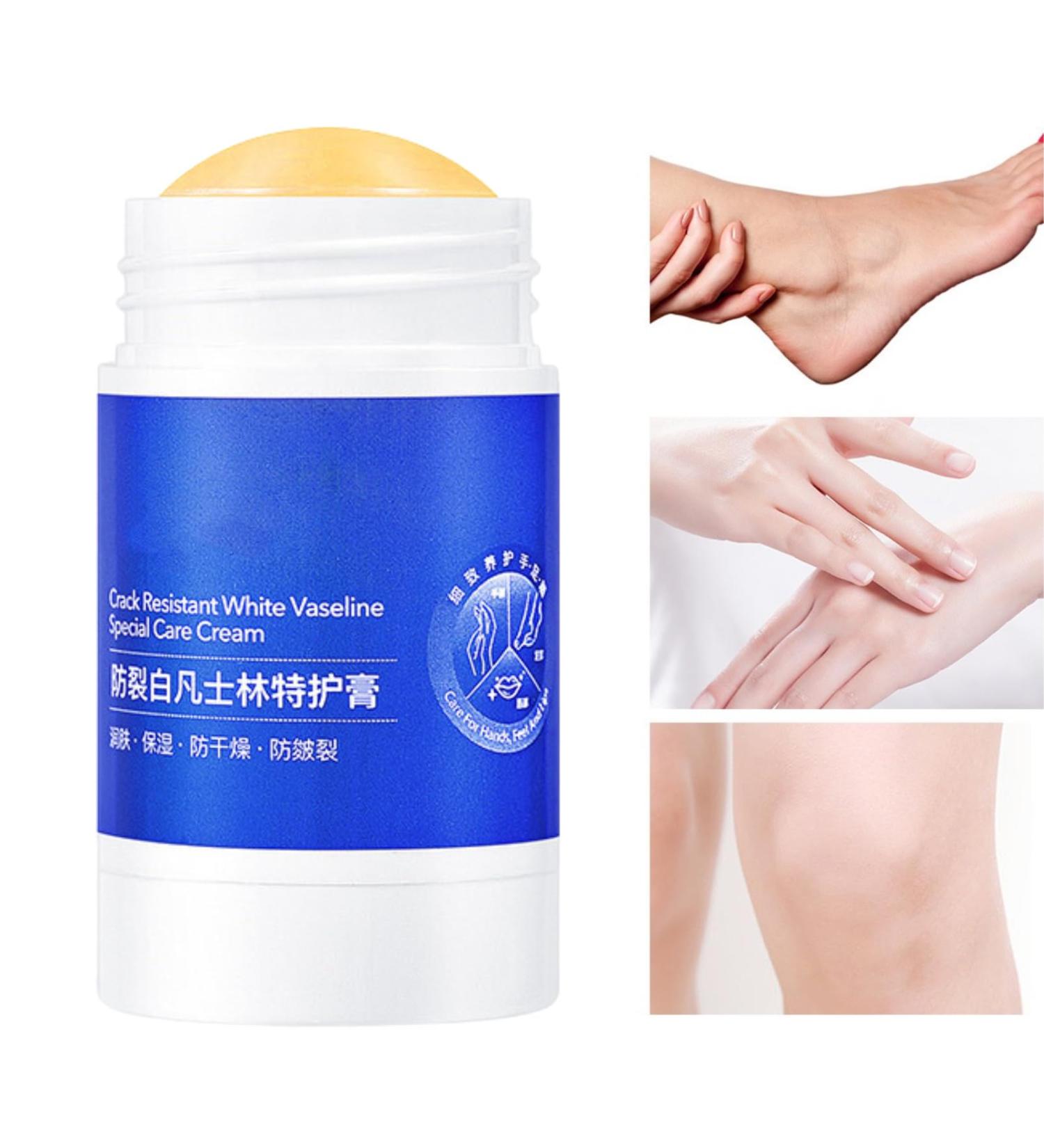 TBeautfave Moisturising Solid Hand Cream Stick Anti Cracking Care Cream Cracked Heel Repair Cream Moisturizing Cream For Dry Cracked Feet Hands Elbows No Sticky Residue Orange Scent 40g - Buy Online on GoSupps.com
