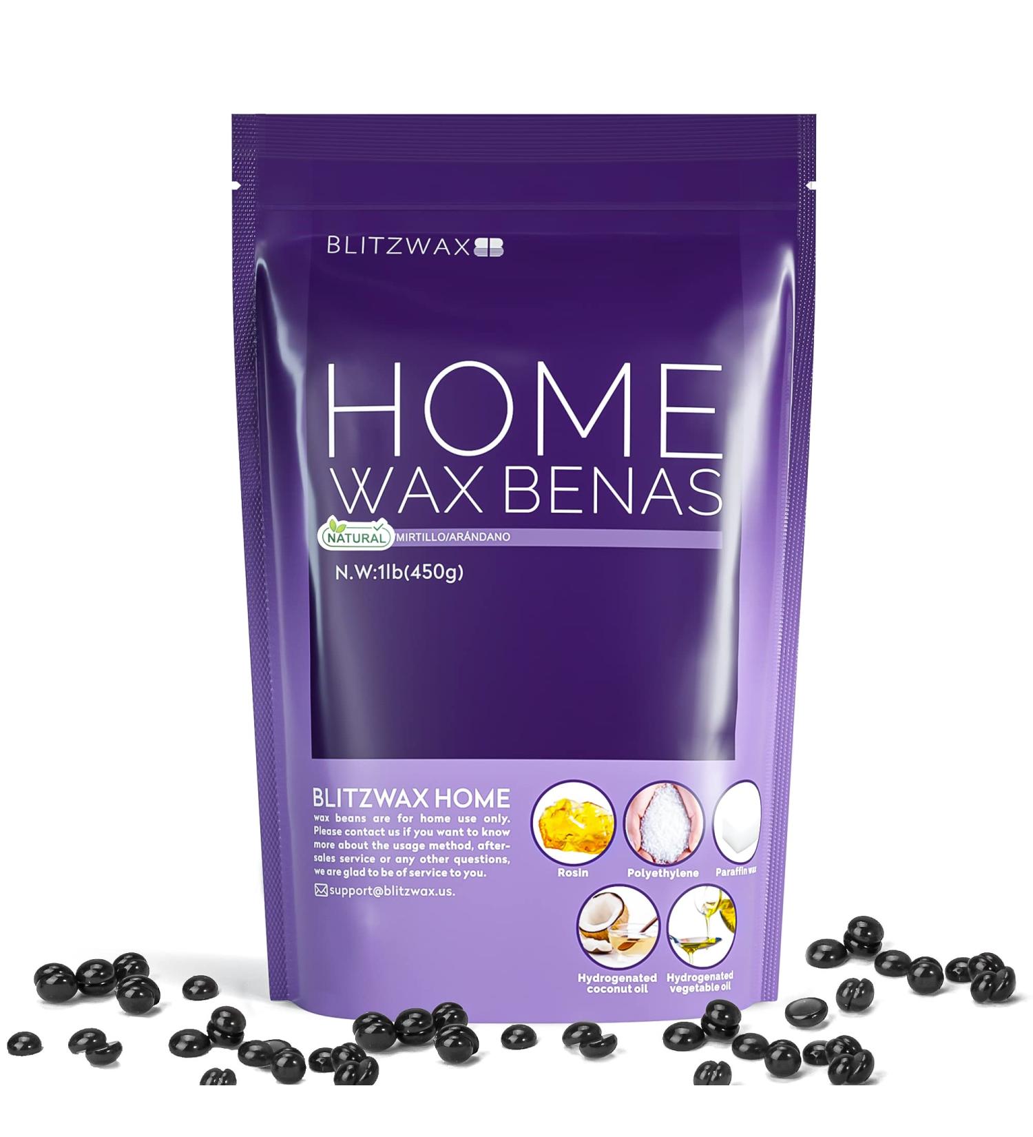 BLITZWAX Relax Formula Hard Wax Beads 1lb - Black Cologne Wax Beans for Coarse Hair - Brazilian Wax for Bikini, Underarms, Back, and Chest - Large Refill Waxing Beads for At-Home Hair Removal - Women and Men - Buy Online on GoSupps.com