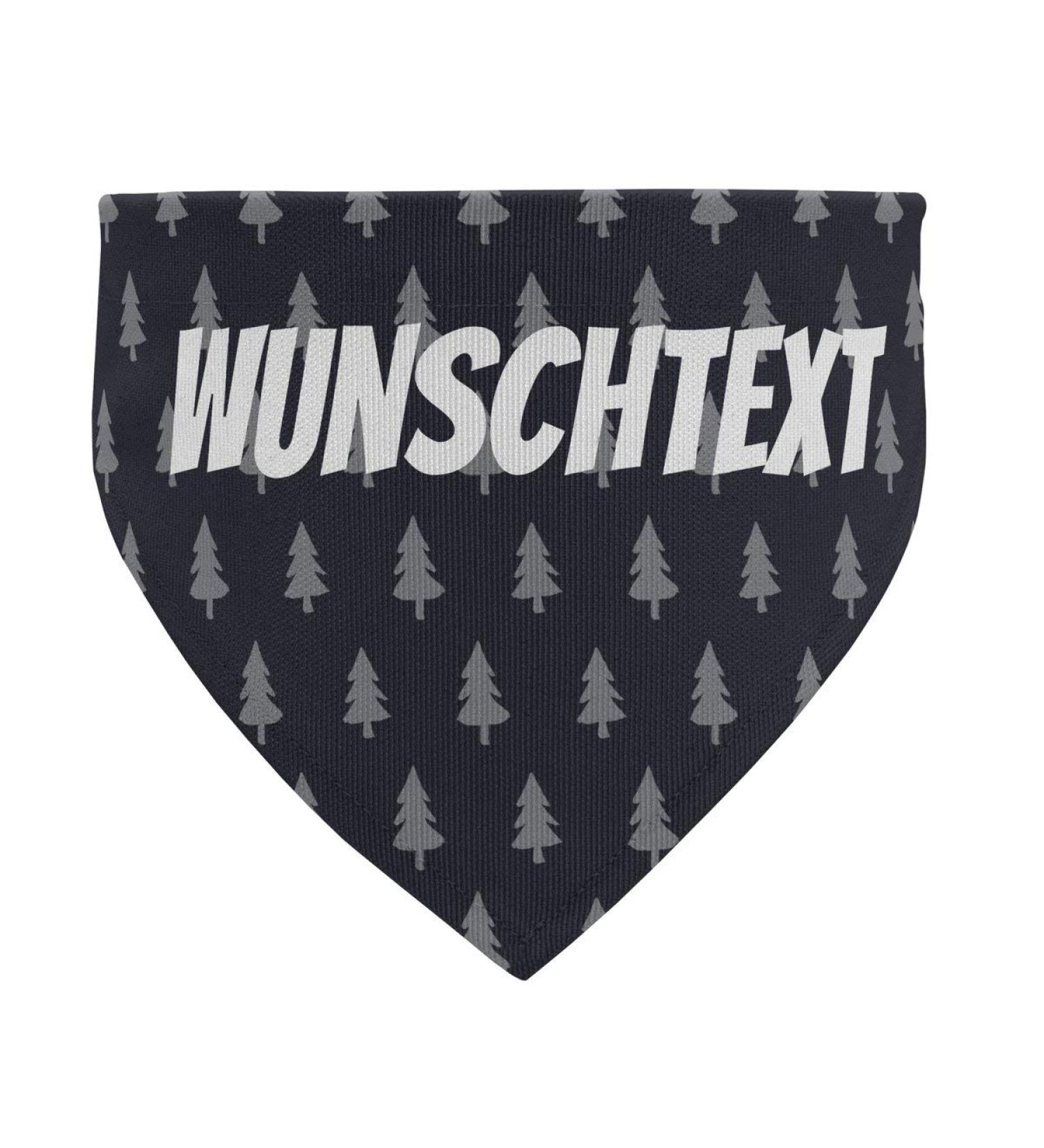 Buy printplanet Dog Scarf - Customizable Name/Text Trees Dark Blue - Size L | Perfect for Stylish Dogs - Buy Online on GoSupps.com