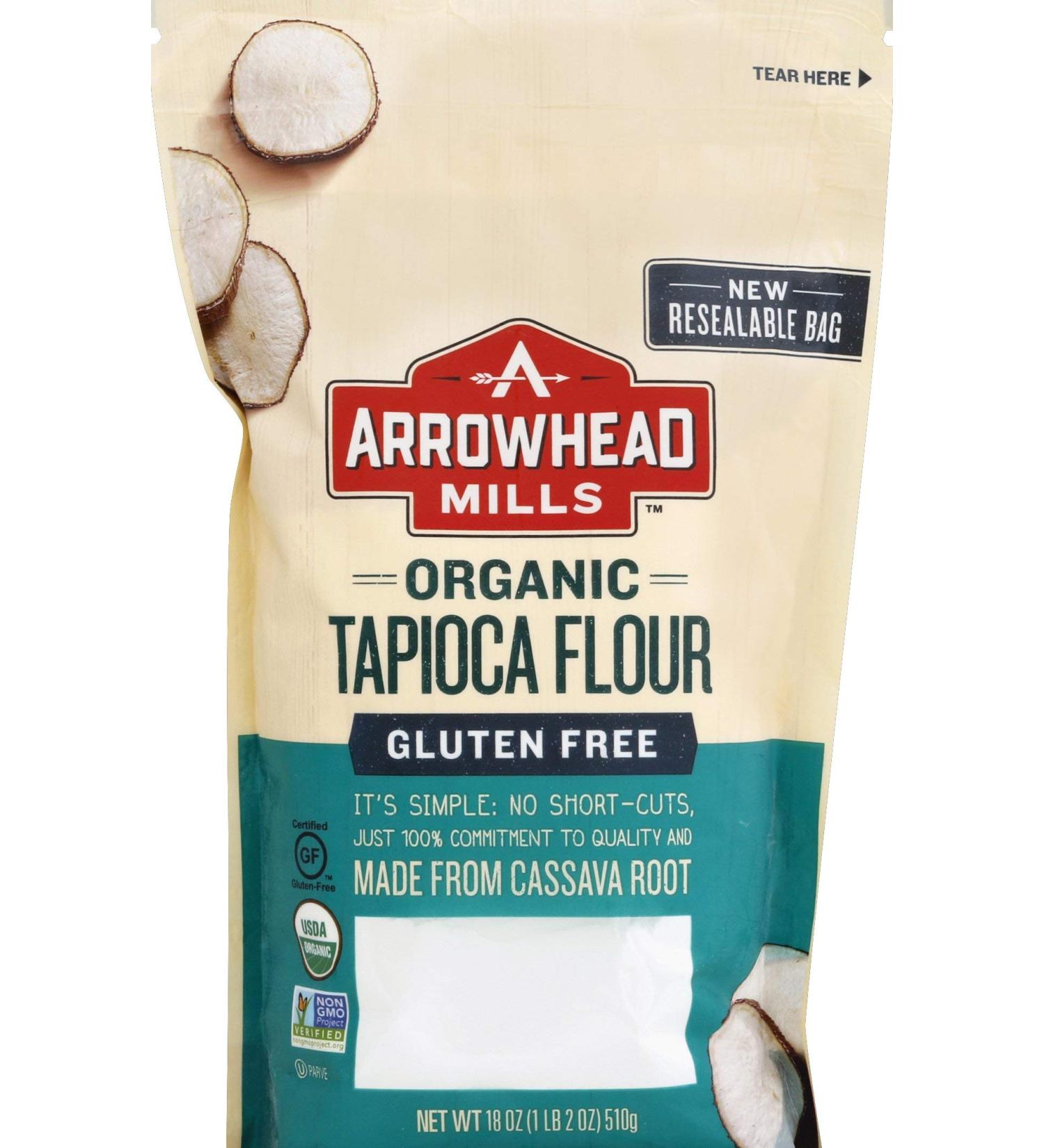 Arrowhead Mills Organic Tapioca Flour, Gluten Free, 18 Ounce Bag (Pack of 6)