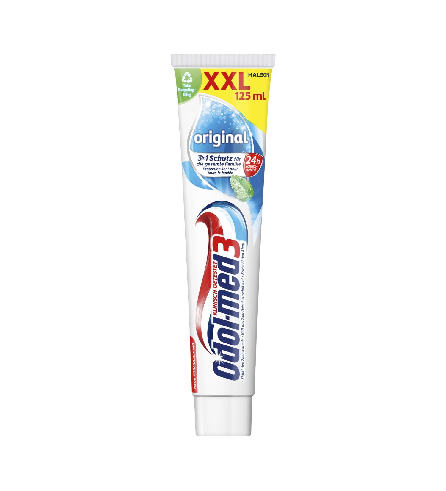 Odol-med3 Original Toothpaste - 3-in-1 Protection for Strong Teeth Healthy Gums & Fresh Breath | 125 ml - Shop Internationally - Buy Online on GoSupps.com