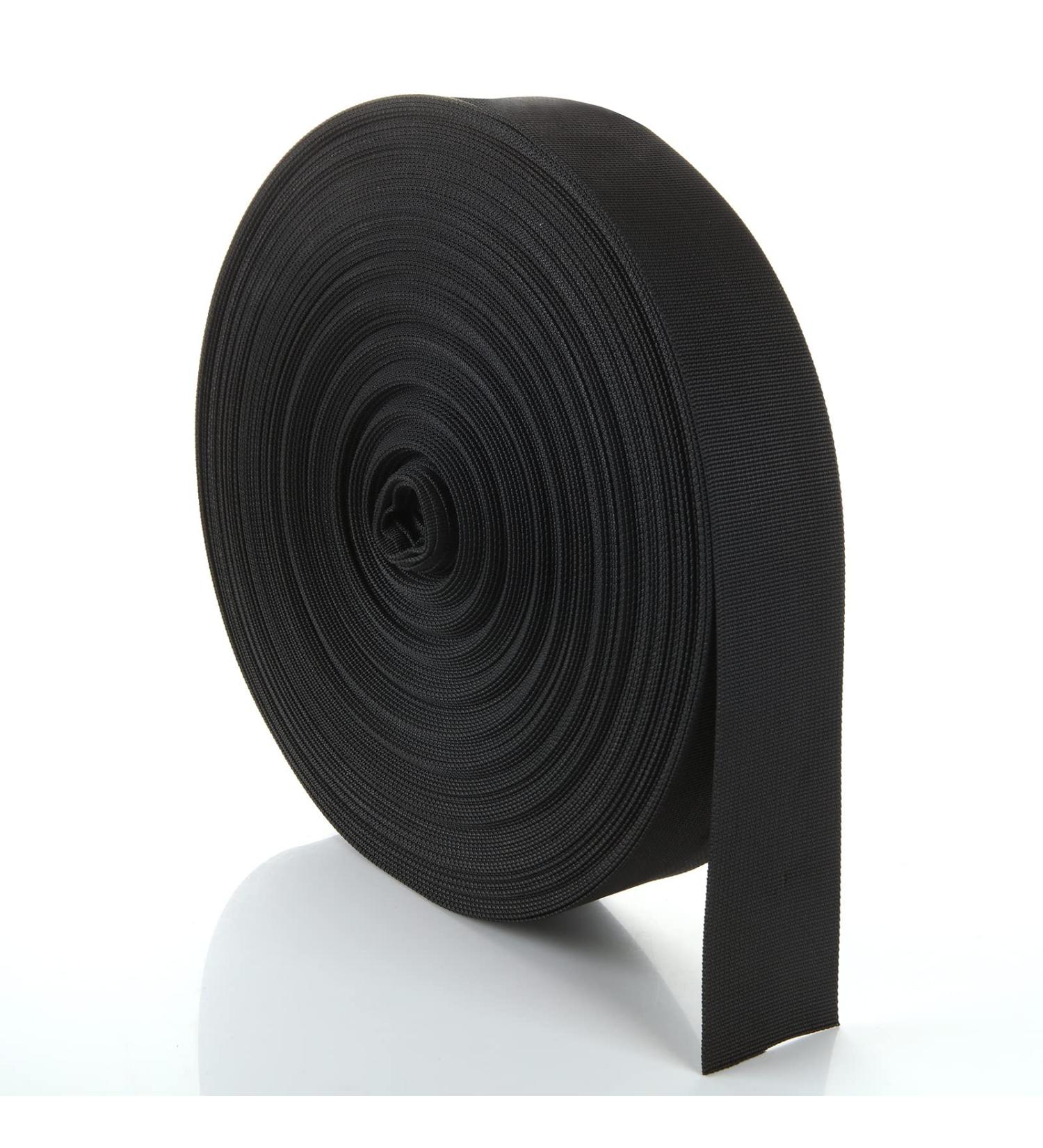 ZOEYES 2 Inch Heavy Duty Nylon Webbing - 50 Yards Black Strap for Dog Leash, Collars, Seat Belt, Backpack, Outdoor DIY Gear Repair - Buy Online on GoSupps.com
