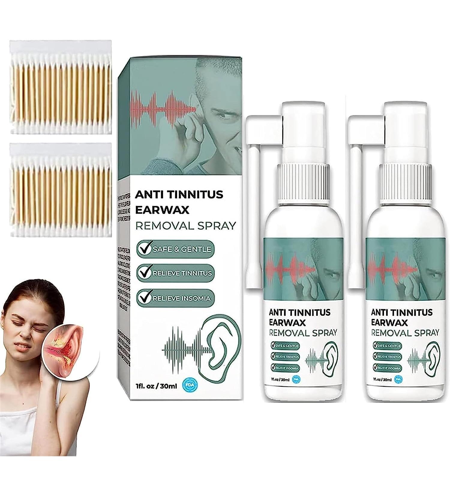 2PCS Anti Tinnitus Earwax Removal Spray Anti Cochlear Blockage Removal Spray Ears Earwax Removal Spray - Buy Online on GoSupps.com