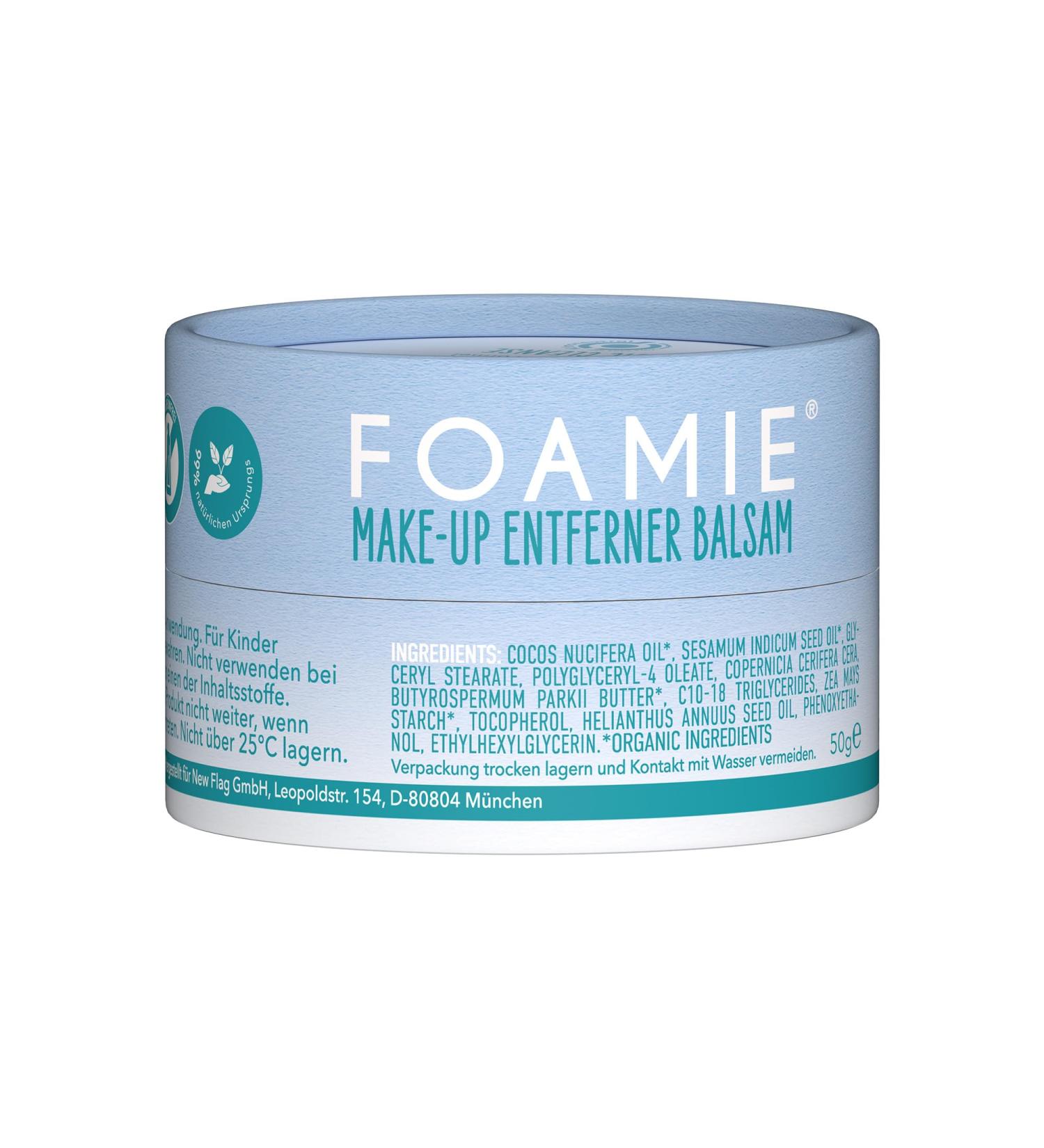 Foamie Makeup Remover Balm - Gentle & Thorough Cleansing for Face Eyes & Lips | 50g - No Greasy Residues | Shop Internationally - Buy Online on GoSupps.com