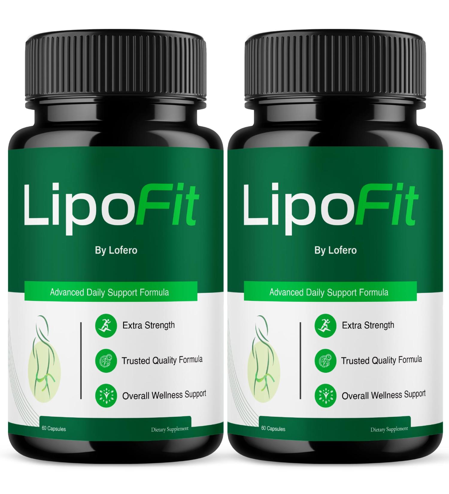 (2 Pack) Lipofit Capsulas Lipo Fit Capsules Loss Support Formula Extreme Pastillas Pills All Natural Advanced Strength Supplement for Overall Health & Wellness Maximum Energy Healthy Digestion (120ct) - Buy Online on GoSupps.com