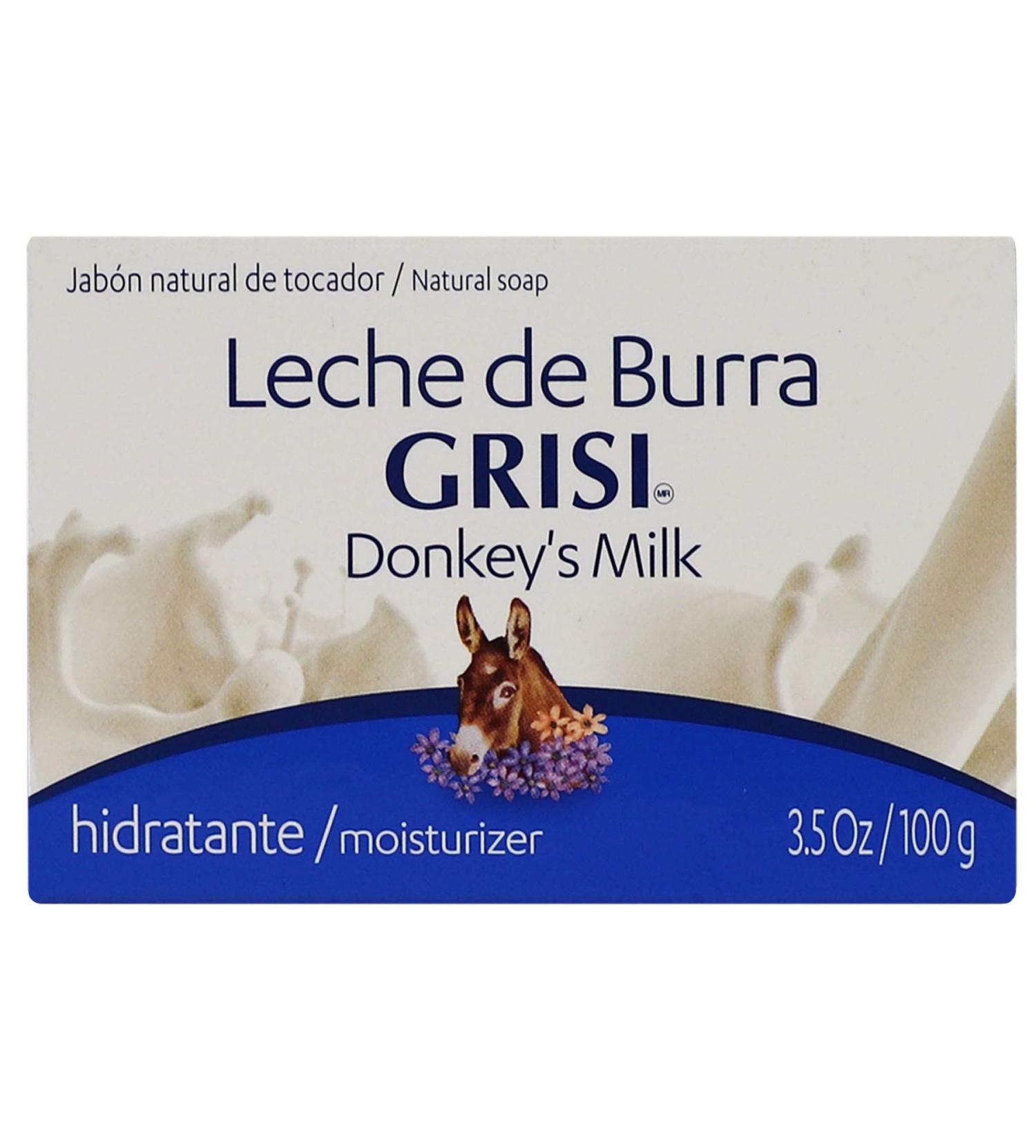 Grisi Donkey's Milk Moisturizing Soap Bar 3.5 Oz - Hydrating Skin Care - Buy Online on GoSupps.com