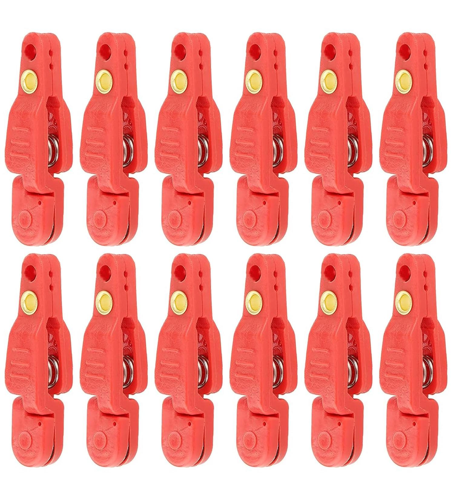 Downrigger Release Clip Set - 6 Heavy Tension Power Grip & 12 Pack Red Fishing Clips for Offshore Fishing Planer Boards & Kites - Buy Online on GoSupps.com