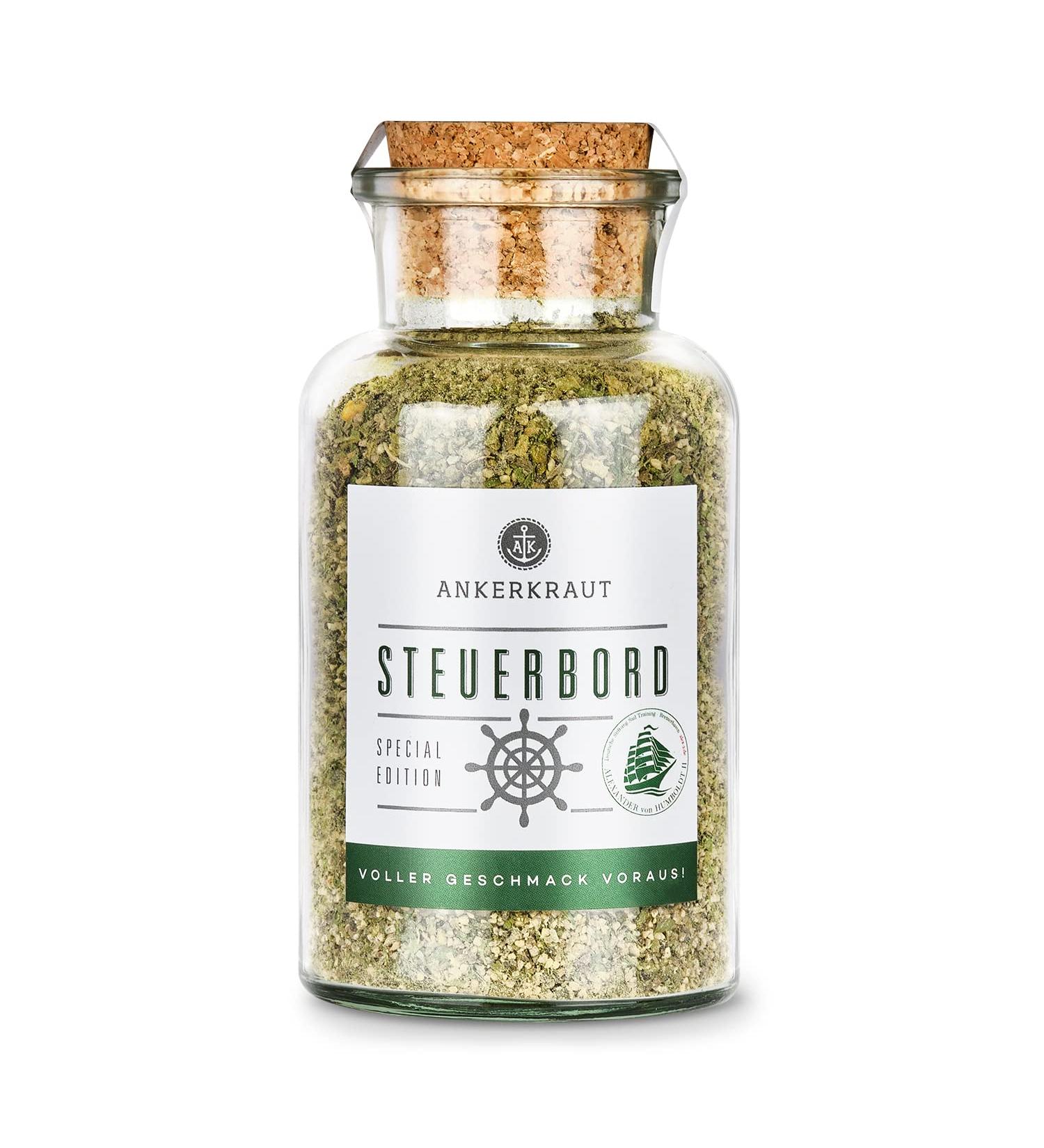 Ankerkraut Starboard Spice 175g in cork glass Captain of the ingredients for meat vegetables premium quality