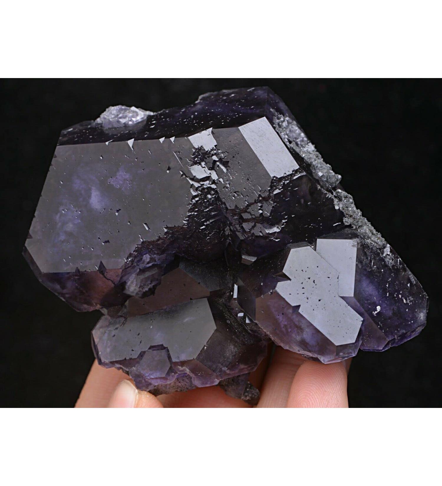 158g Natural Blue Purple Fluorite Quartz Crystal Cluster Specimen ningxiao - Buy Online on GoSupps.com