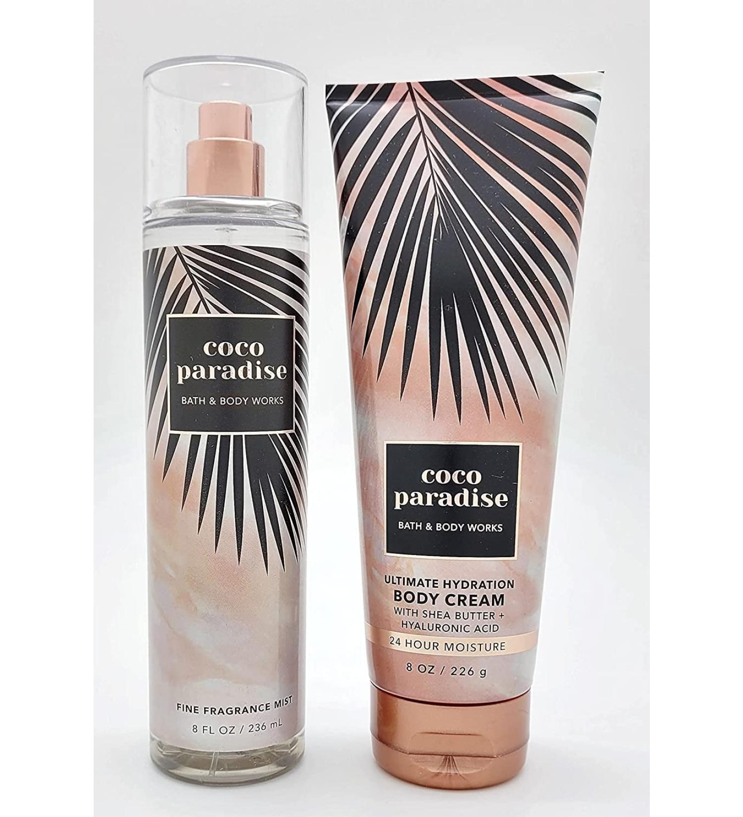 Coco Paradise Bundle: Fine Fragrance Mist and Hydration Body Cream - 8 fl oz each - Buy Online on GoSupps.com