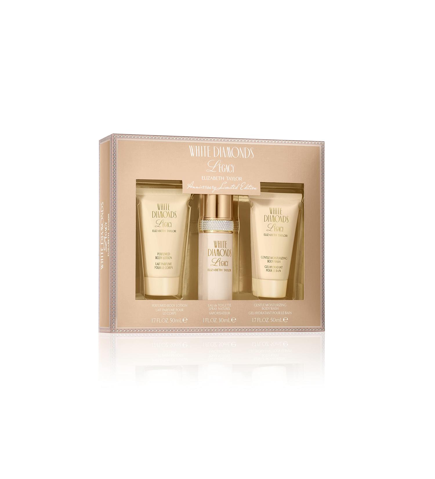 Elizabeth Taylor White Diamonds Legacy 3 Piece Fragrance Gift Set Perfume for Women - Buy Online on GoSupps.com