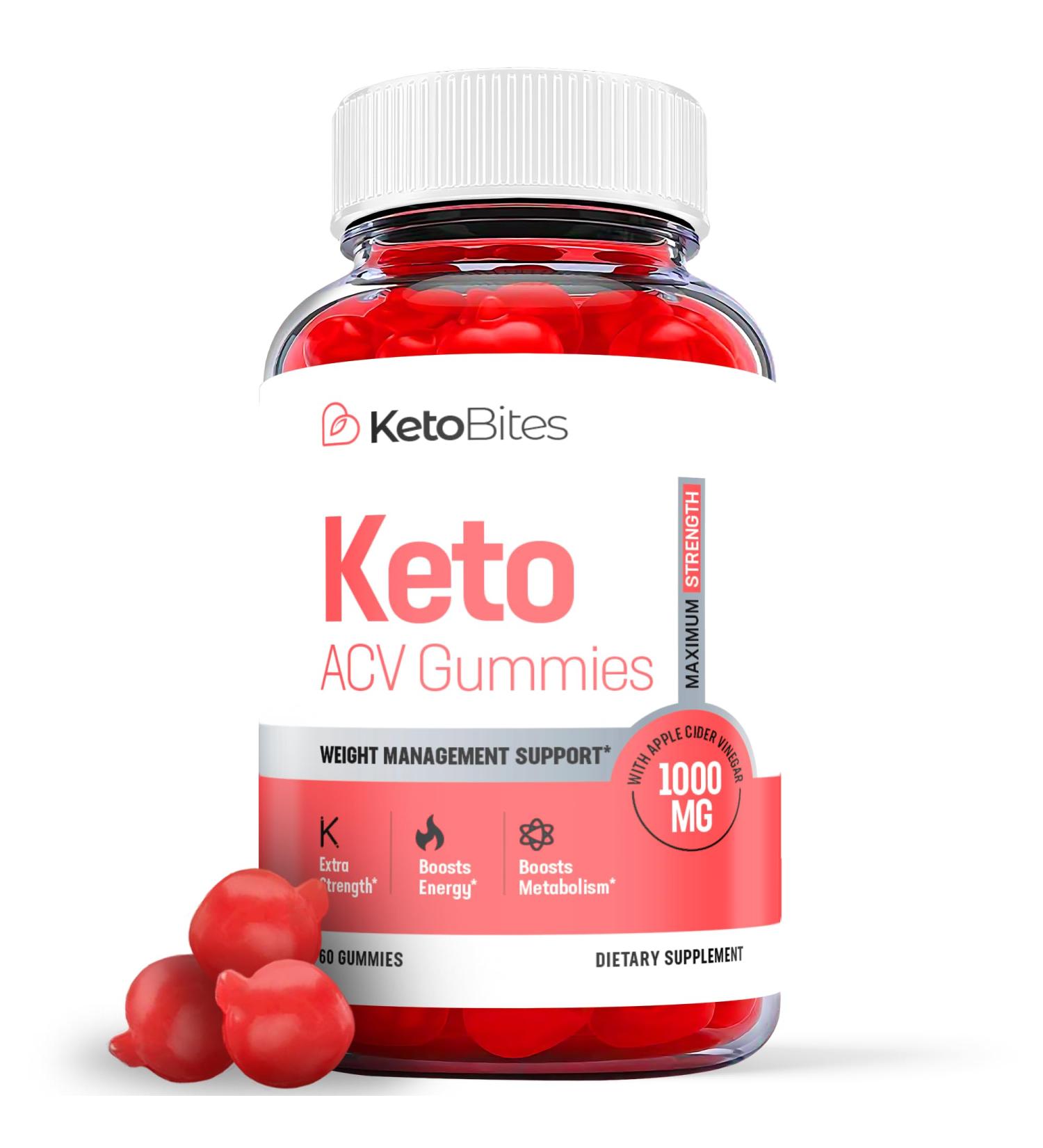 Keto Bites ACV Gummies - Weight Loss Shark Tank Keto Gummies with Apple Cider Vinegar - 60 Gummies - Buy Online on GoSupps.com