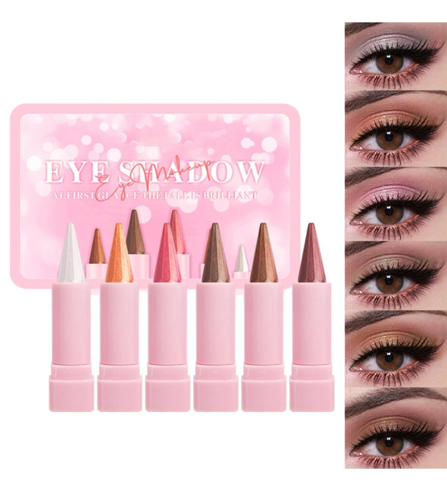 Eye Liner Paillettes | 6 Pi ces Produits Maquillage | Crayon Fard Paupi res Imperm able - Pour Amateurs De Beaut Mariage Cosplay Artistes Mari es Spectacles Sur Sc ne v nements Sp ciaux - Buy Online on GoSupps.com