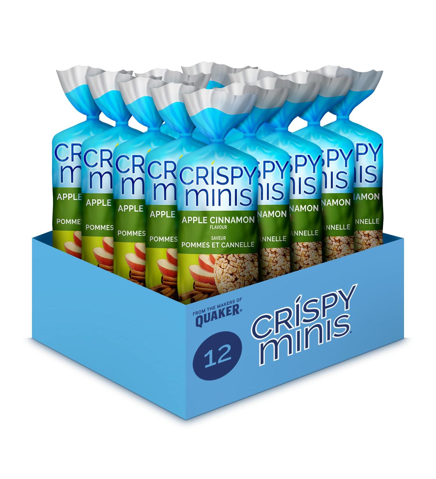 Crispy Minis Large Rice Cakes Apple Cinnamon 196g Multi-pack Pack of 12 Apple Cinnamon Rice Cakes 16.33 g (Pack of 12) - Buy Online on GoSupps.com