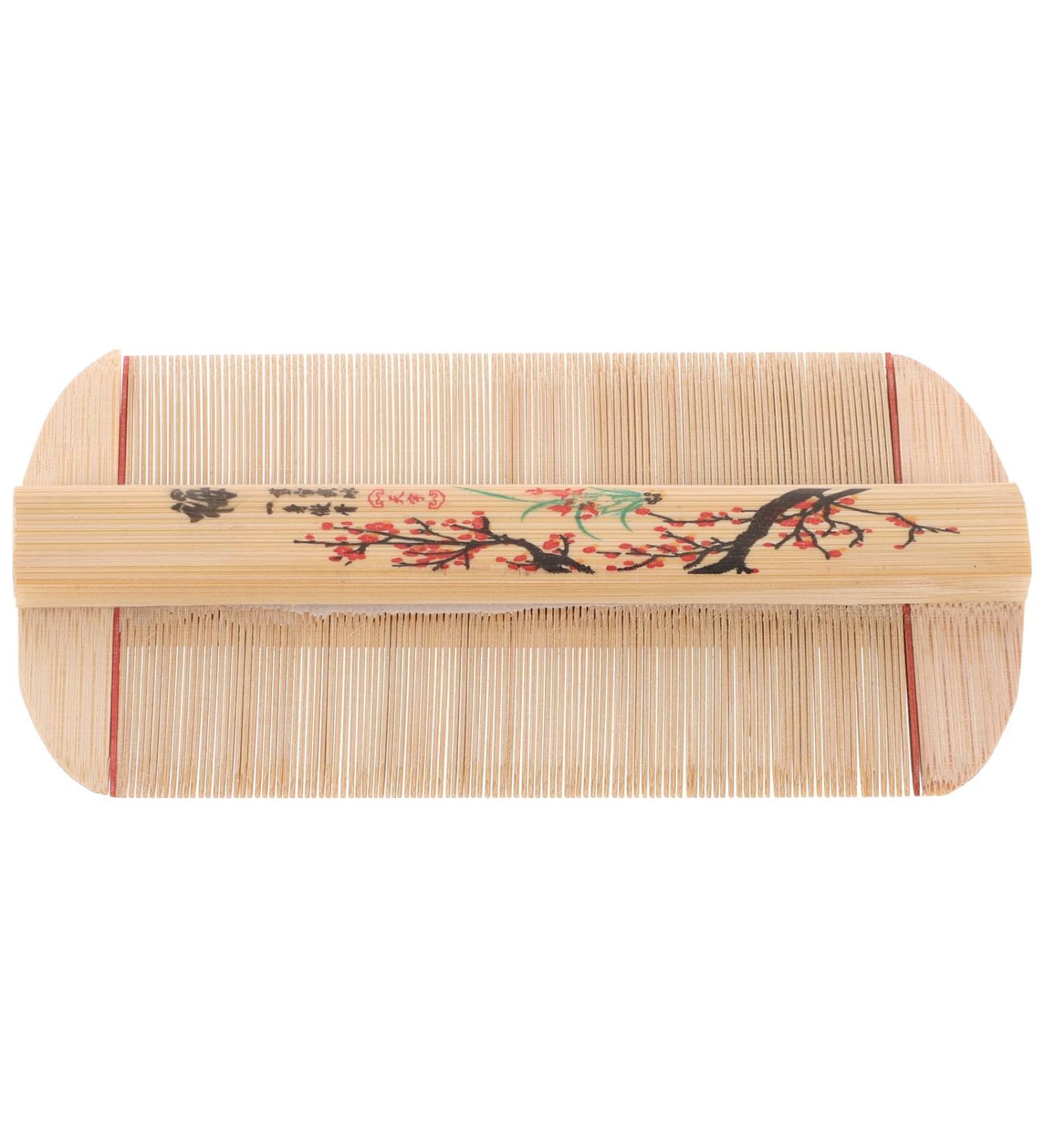 Peigne Double Face En Bambou Dents Ultra-fines Peigne Fin Antipelliculaire Nettoyage Doux Pour Chien Poils Fins Outil De Toilettage Vintage Peau Sensible - Buy Online on GoSupps.com