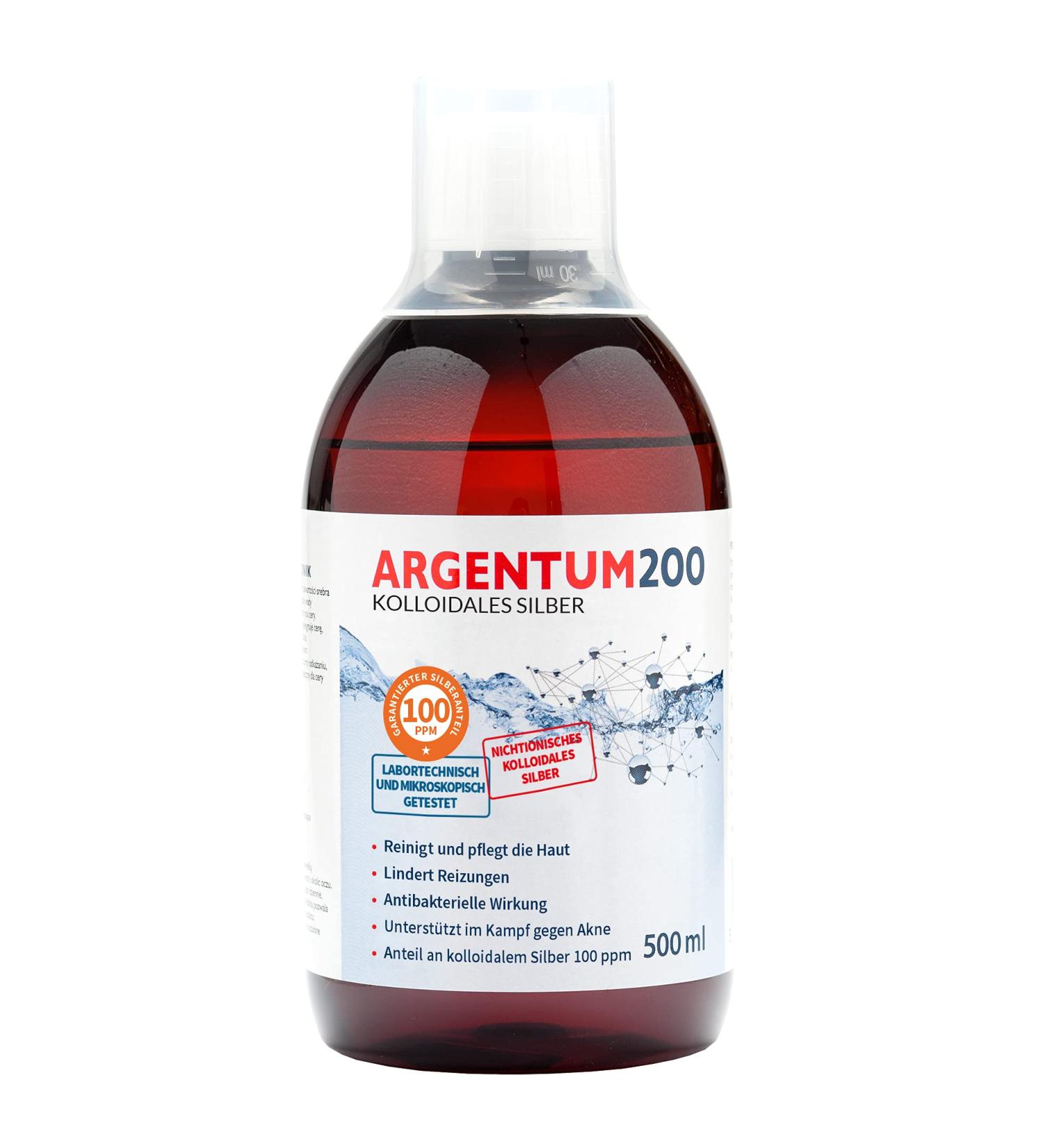 Argentum 200 Colloidal Silver 100ppm 500ml