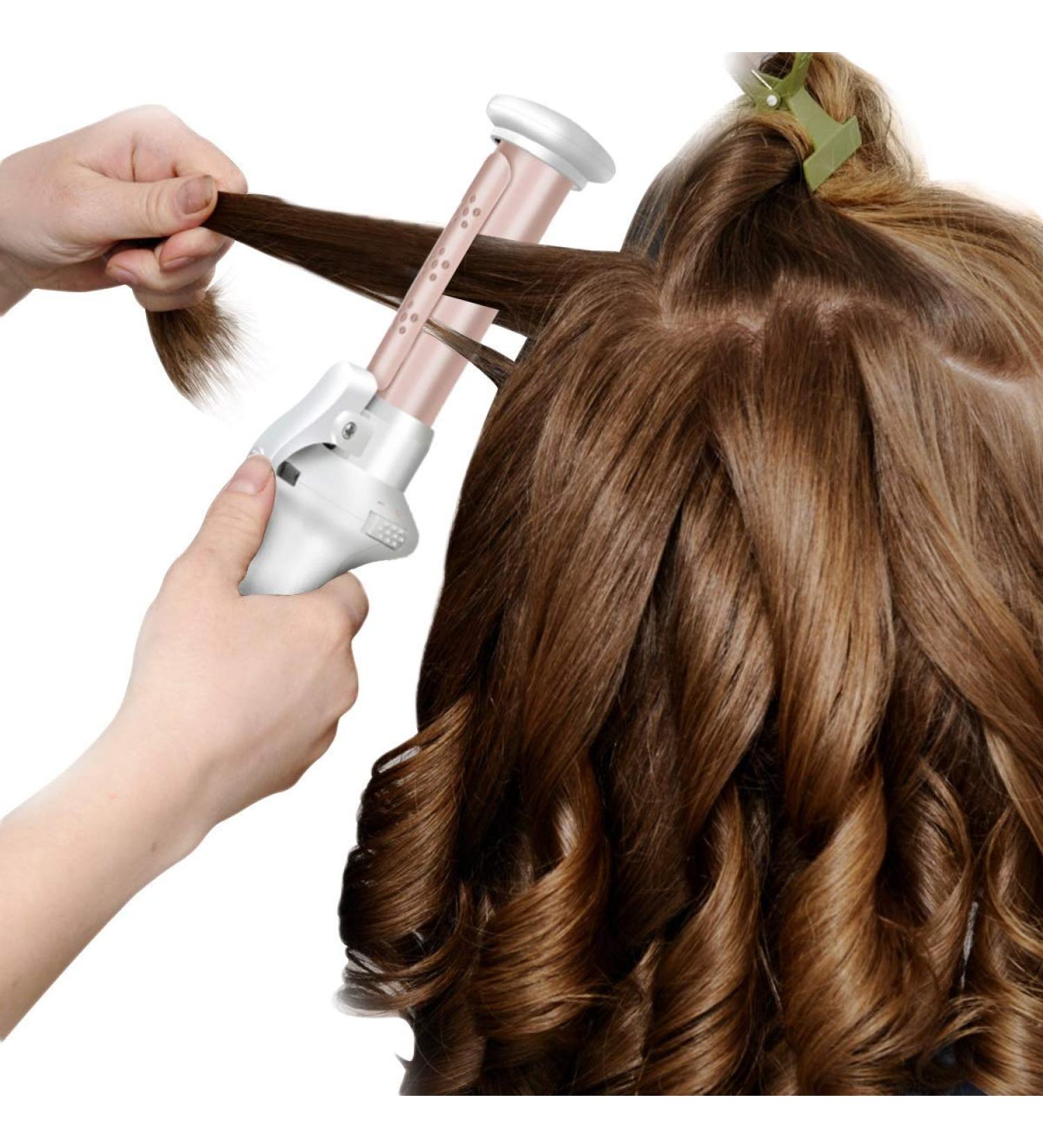 Portable Cordless Curling Iron for Loose Curls | USB Rechargeable Ceramic Wand | Travel Hair Straightener & Curler | Wet & Dry Use - Buy Online on GoSupps.com