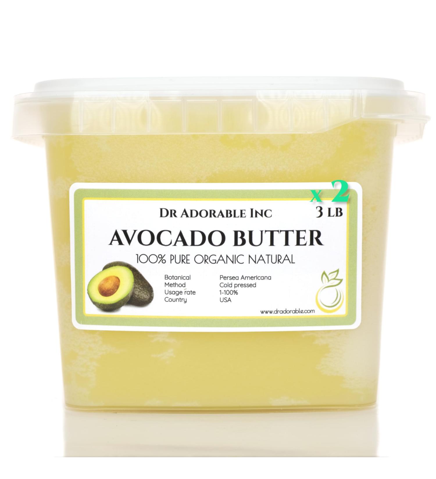 Dr Adorable - 6 lb - Avocado Butter - Refined Pure Natural Organic Raw (2 of 3 lb) - Buy Online on GoSupps.com
