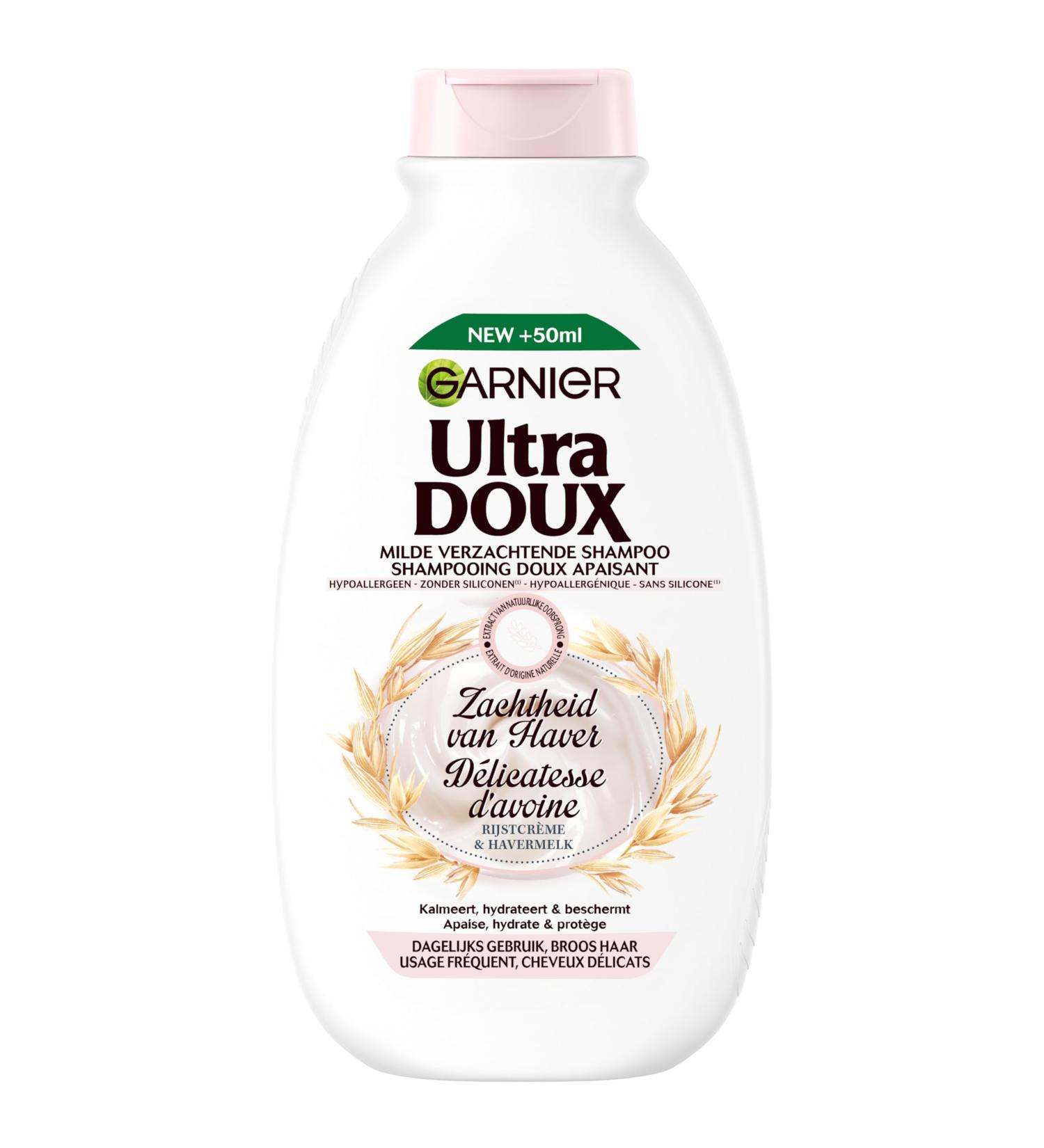 Garnier Garnier Ultra Gentle - Mild Soothing Shampoo - Softness of Oats - Brittle Hair and Sensitive Scalp Daily Use - 300 ml