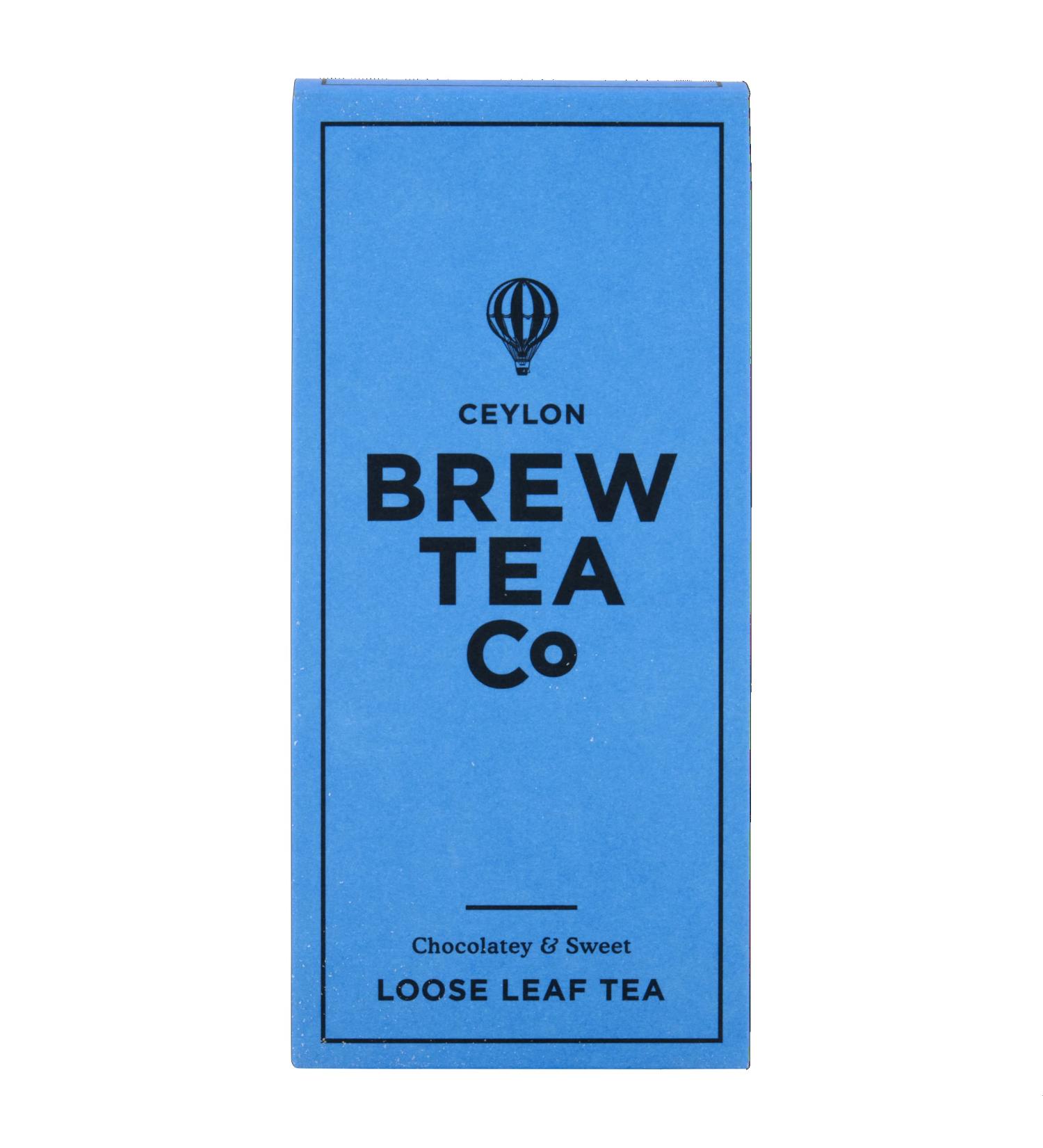 Brew Tea Co - Ceylon Black Tea - Chocolatey & Sweet - 113g Loose Leaf Tea - Buy Online on GoSupps.com