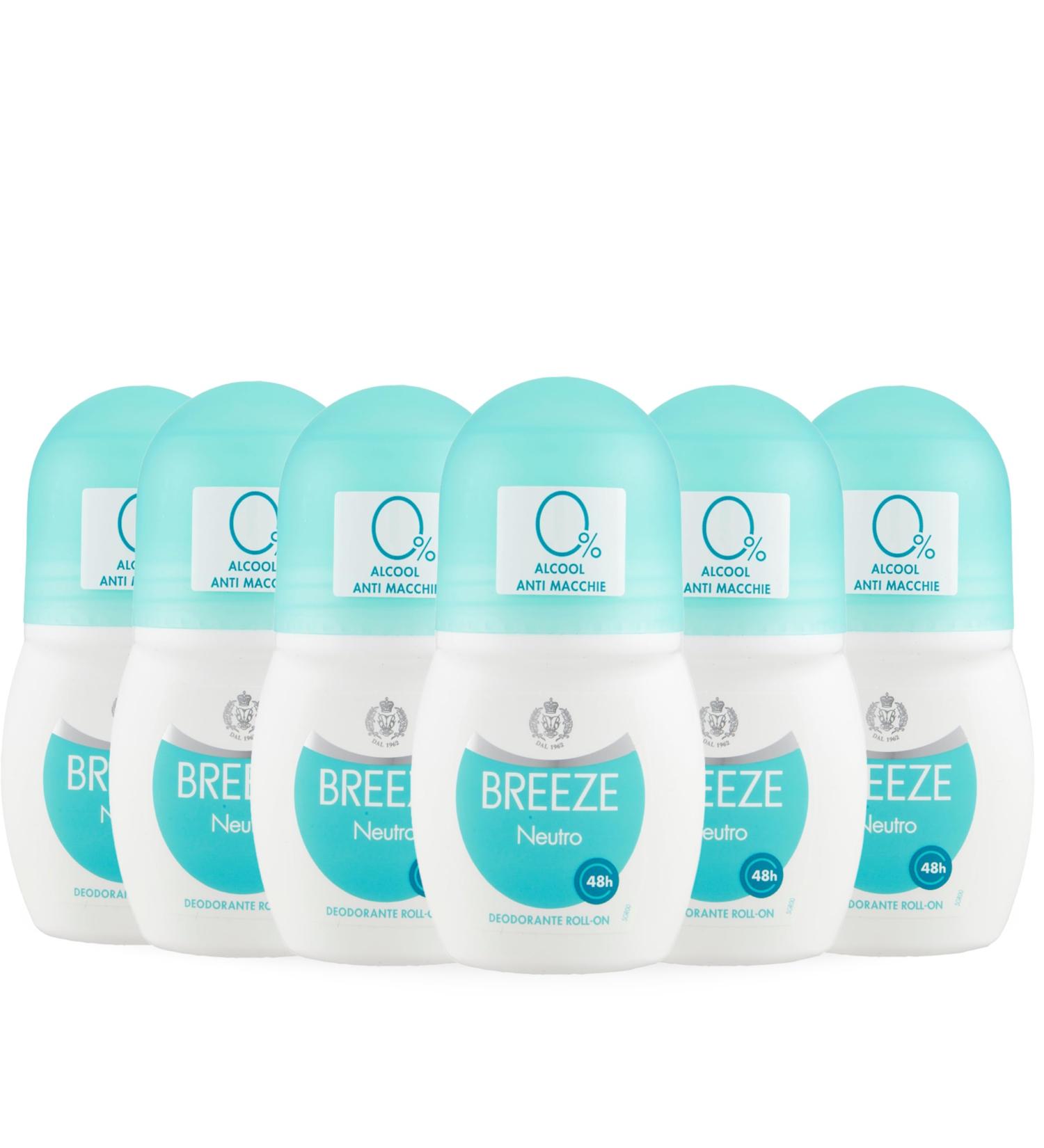 Breeze BREEZE | Deodorant Roll On Neutral 6x50 ml