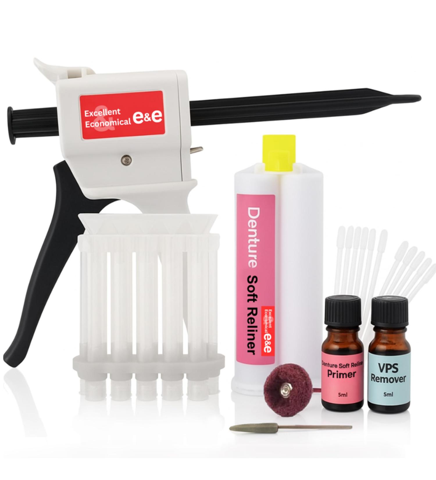 E&E Upper and Lower Denture Soft Reline Kit - Buy Online on GoSupps.com