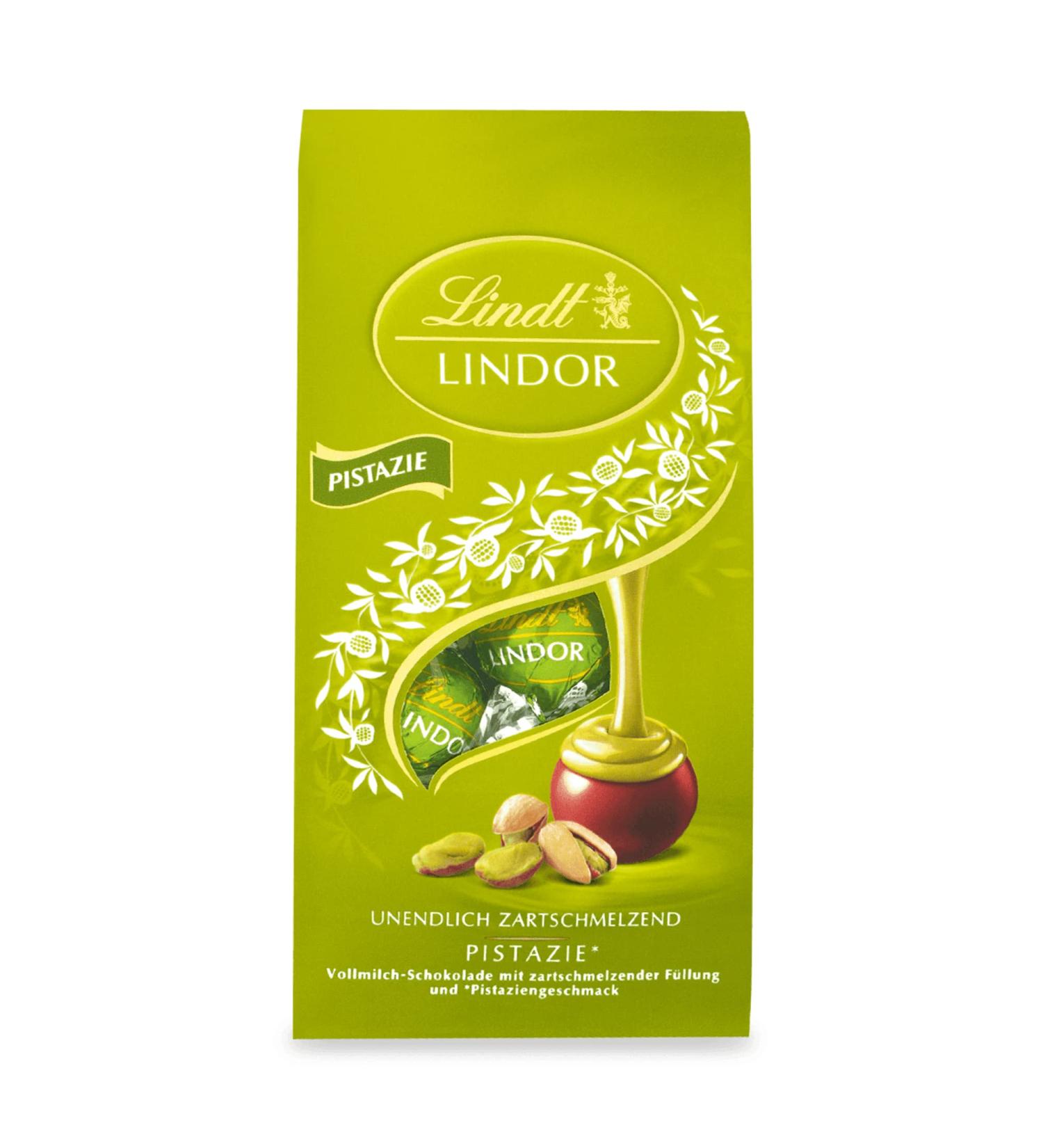 Lindt Lindor Pistachio Chocolate Balls - 137g Bag | 10 Whole Milk Chocolate Pralines | Perfect Gift for Chocolate Lovers - Buy Online on GoSupps.com