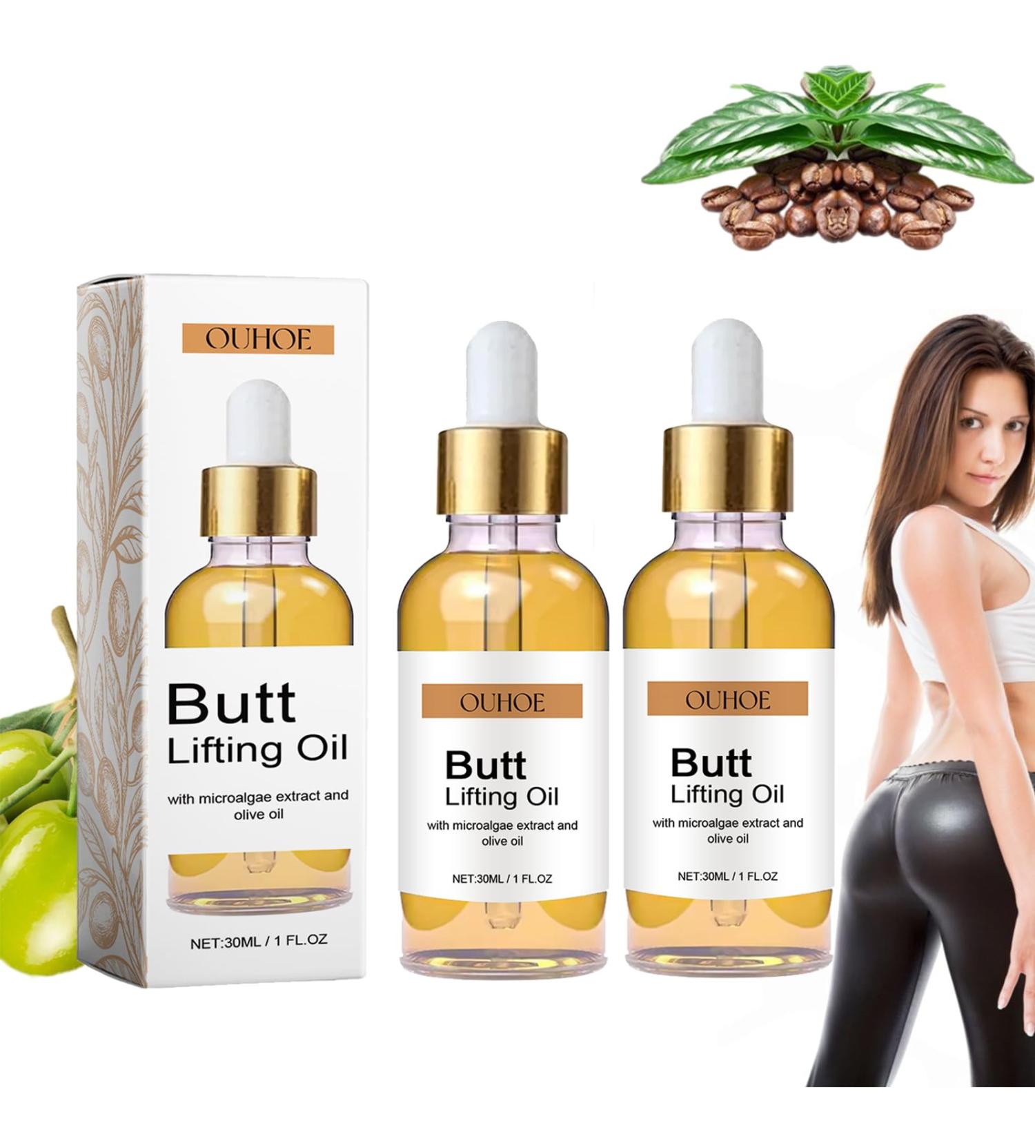 Ouhoe Butt Lifting Oil Tight Lift and Firm Booty Cellulite Cream Natural Herbal Butt Firming and Lifting Cream Aguaje Para Aumentar Gluteos Y Caderas Butt Plumper for Women Firming Fast (2PC) - Buy Online on GoSupps.com