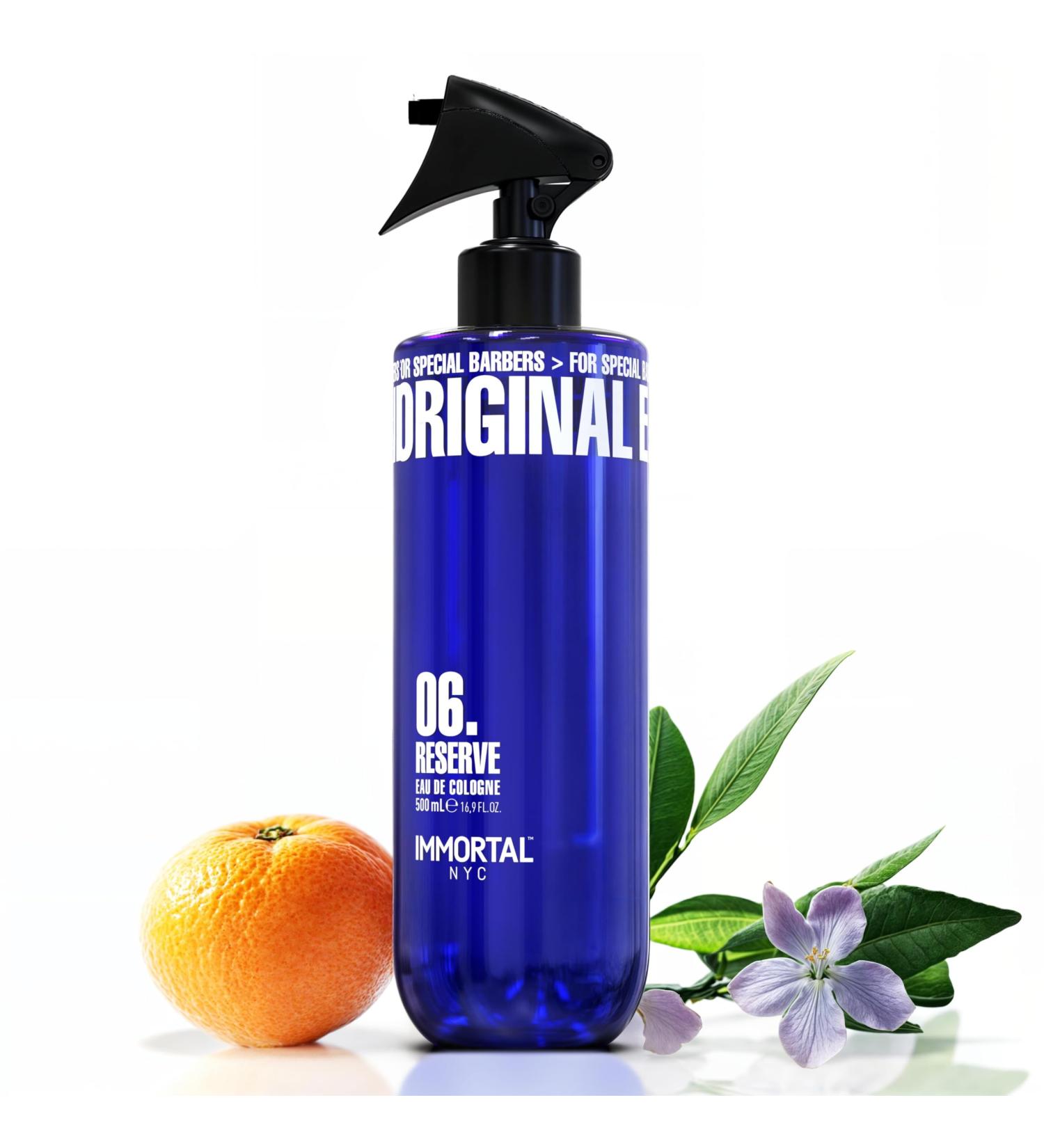 Immortal NYC Reserve 06 After Shave Spray Premier Men's Cologne 17 oz - Exclusive Barbers - Softens Skin - Refreshes/disinfects and Relieves Face and Skin - Moisturizing Formula After Shaving Amber Musky - Buy Online on GoSupps.com