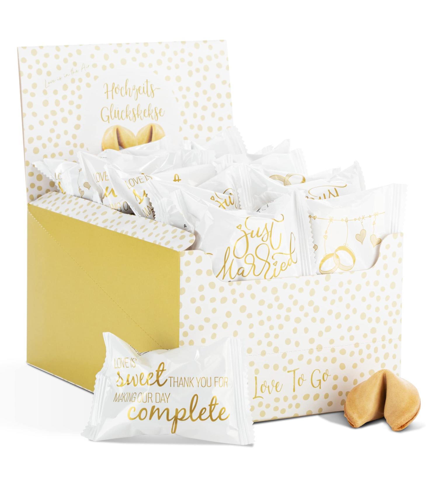 30 Lucky Cookies Wedding Favors - Individually Packaged Gifts for Couples - Made in Germany - Unique Wedding Gifts & Decorations - Buy Online on GoSupps.com