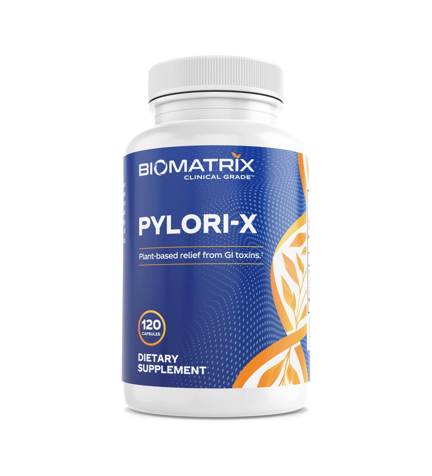 H. Pylori Defense Supplement | Pylori-X w/ Mastic Gum, Berberine, Zinc Carnosine | Digestive Relief & Microbiome Balance (120 Capsules) - Buy Online on GoSupps.com