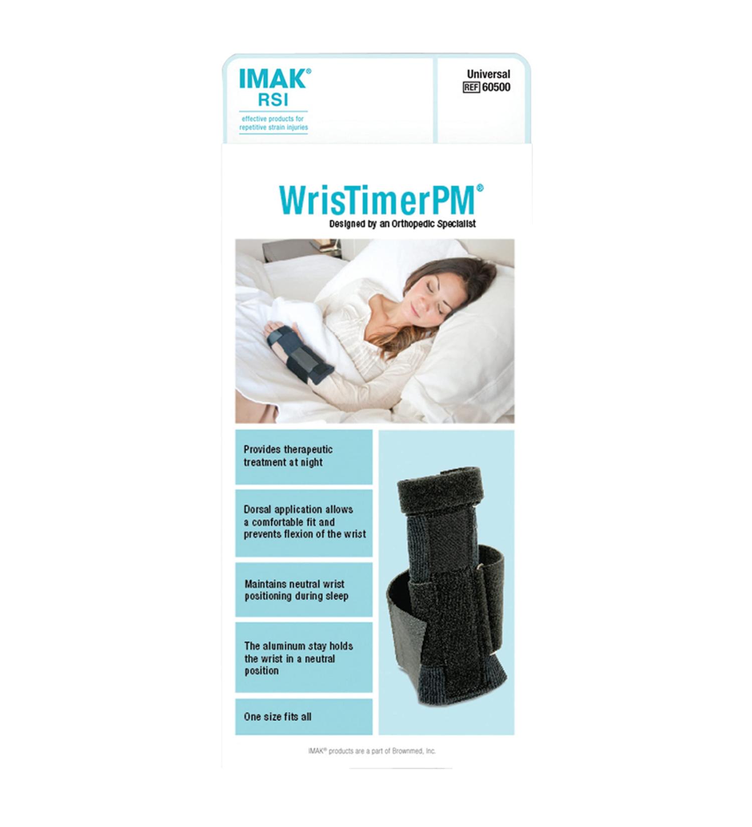 IMAK RSI WrisTimer PM - Ultimate Wrist Brace for Men & Women - Nighttime Carpal Tunnel Support & Stabilizer - Buy Online on GoSupps.com