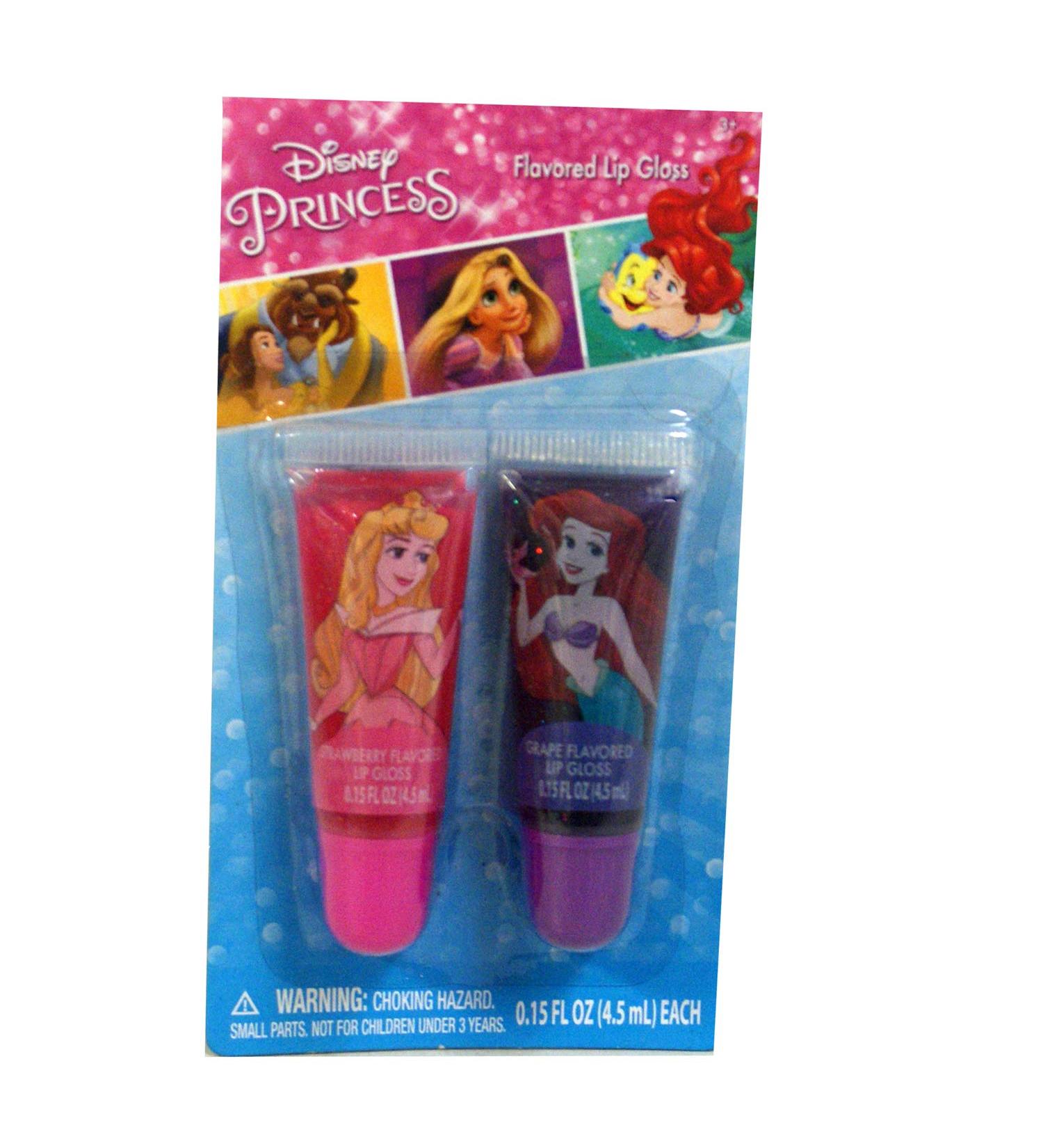 Miller's Emporium Disney Princess Set of 2 Flavored Lip Glosses Ariel and Aurora