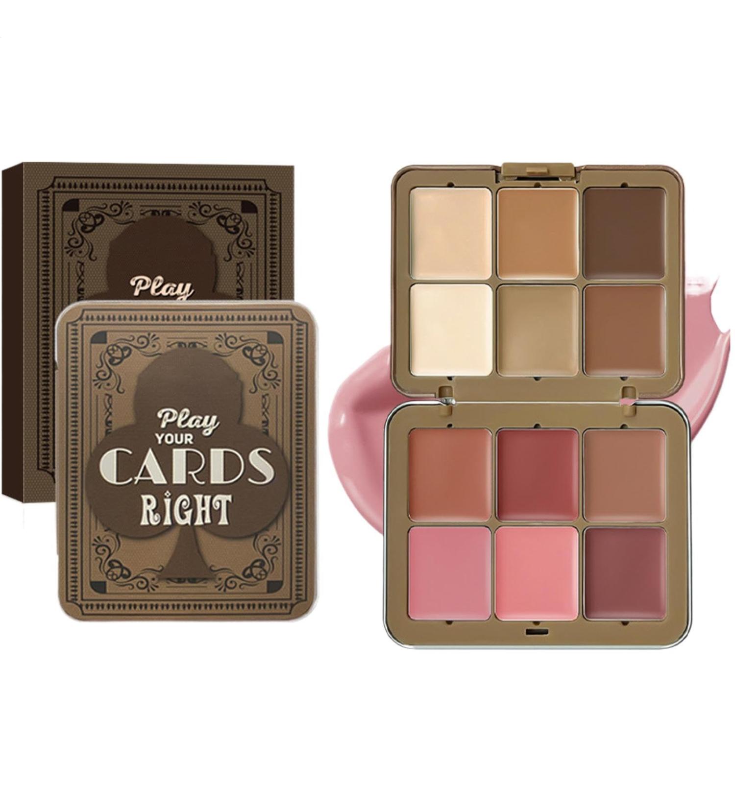  Naqqios Makeup Artist Palette - Cream Concealer Palette Long-Lasting Contour Highlighter | 12-Color Blush and Contour Palette Natural Cheek Shades - Buy Online on GoSupps.com