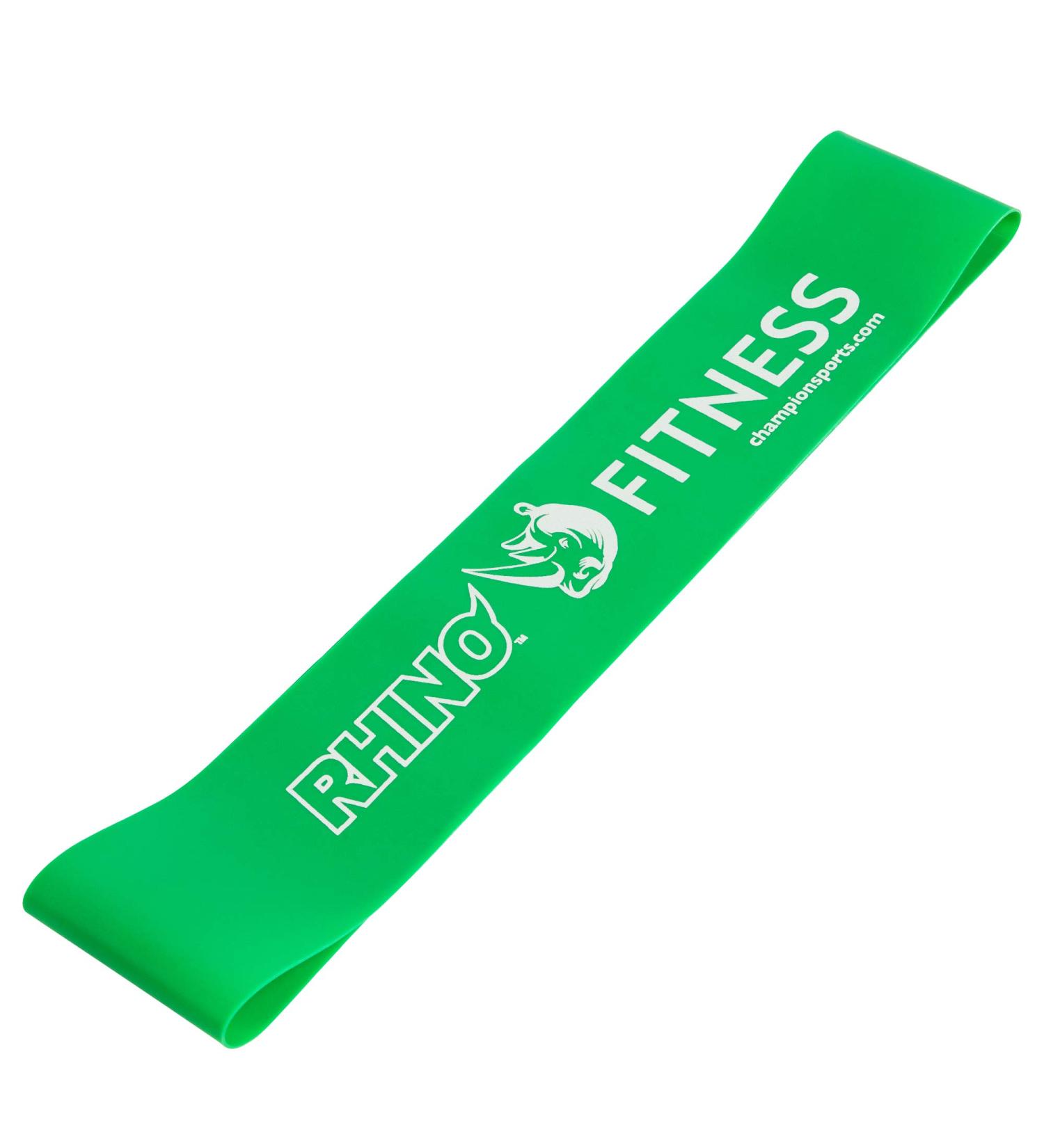 Champion Sports Stretch Loop Bands - Durable Fitness Bands for Strength Training & Rehabilitation - Light to Heavy Resistance - Premium Home Workout Equipment - Green - Buy Online on GoSupps.com