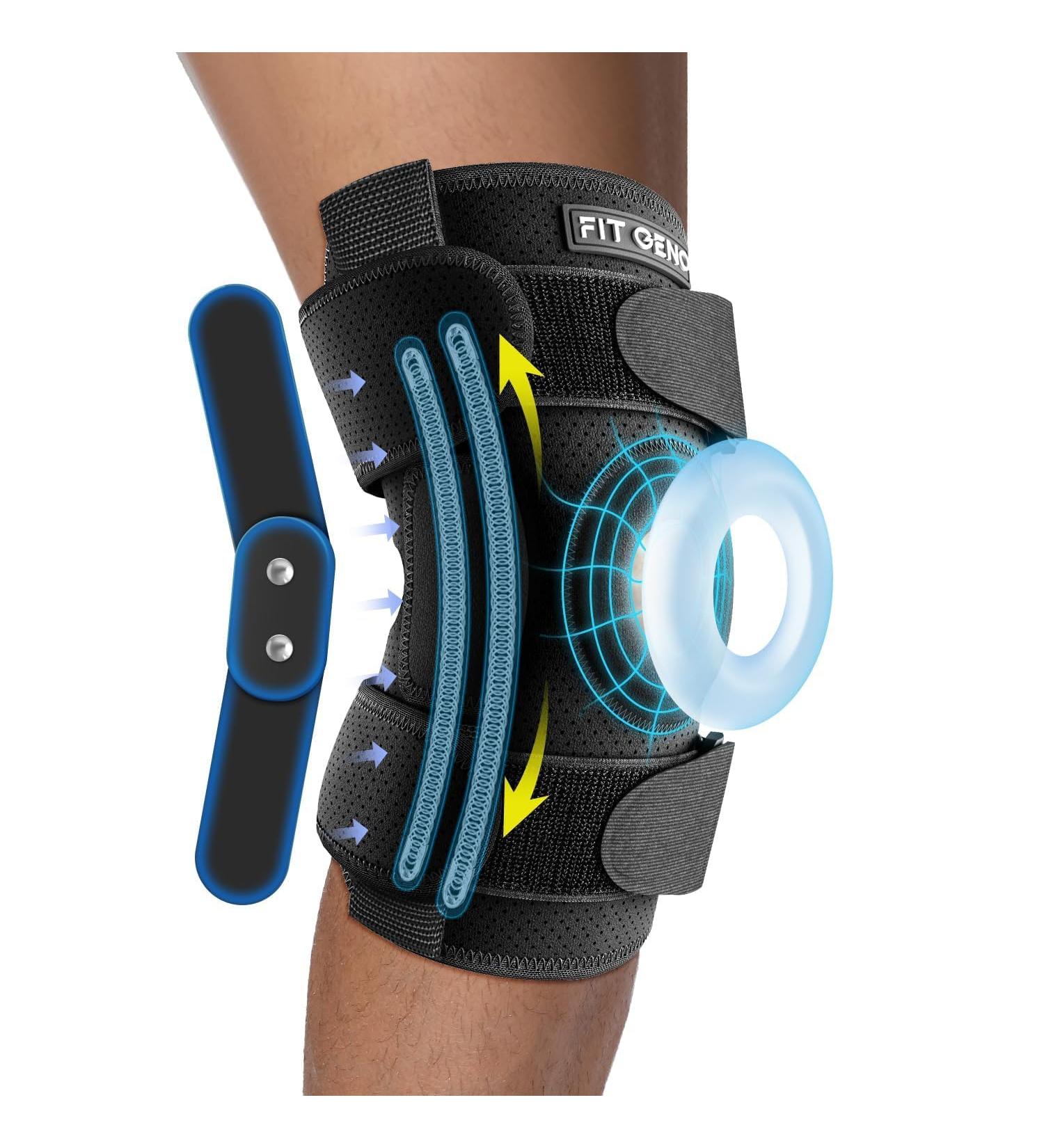 Hinged Knee Brace for Meniscus Tear: Upgraded Support for Knee Pain w/Dual Metal Hinges & Side Stabilizers Adjustable for Plus Size Big Men and Women w/Torn ACL MCL PCL Sprain Large XL XXL 3XL 4XL Plus Size L Fits for XL/2XL/3XL/4XL - Buy Online on GoSupps.com